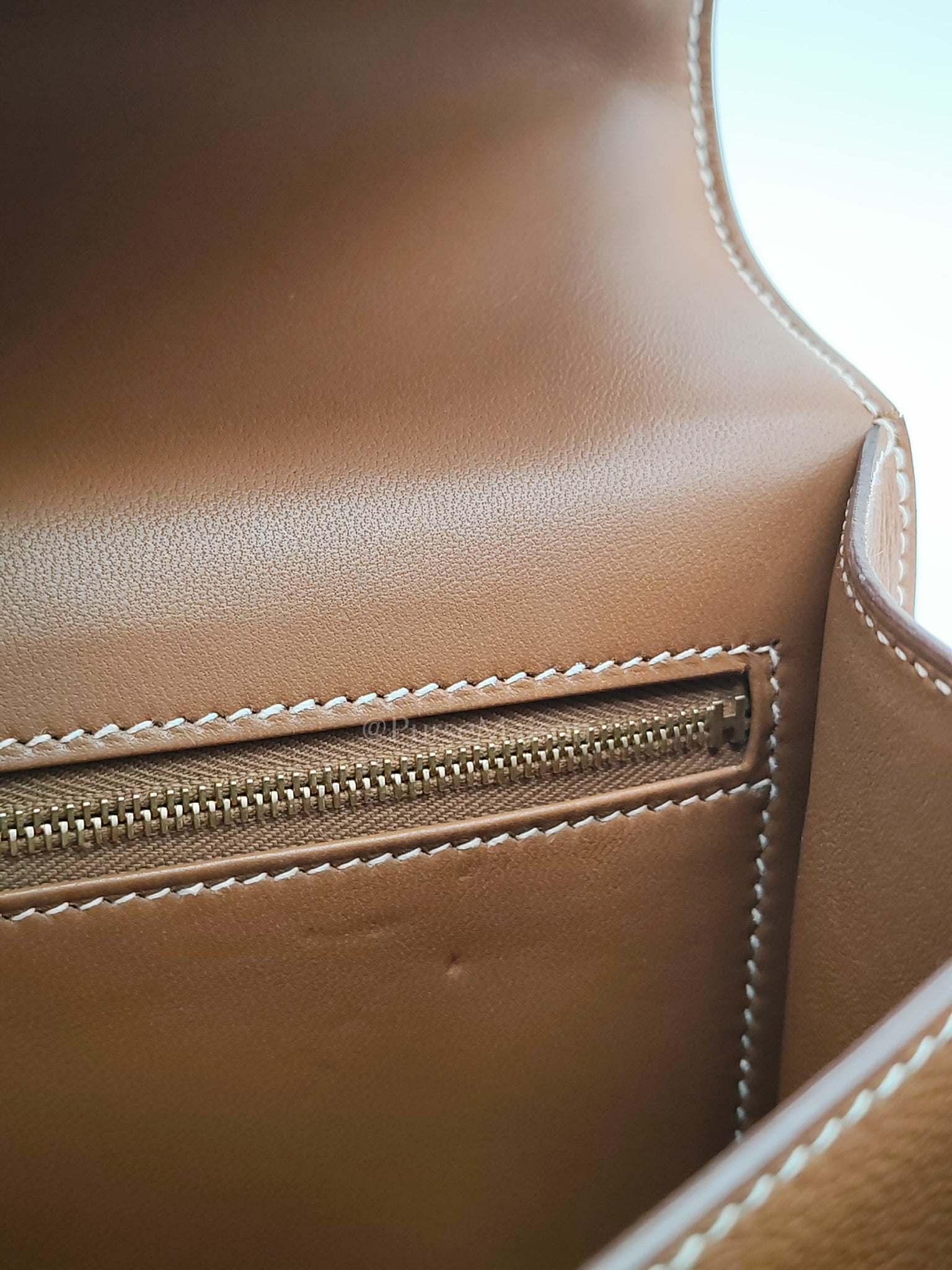 Constance 24 in Gold Evercolor Leather and Gold Hardware Stamp D (2019) | Purse Maison Luxury Bags Shop
