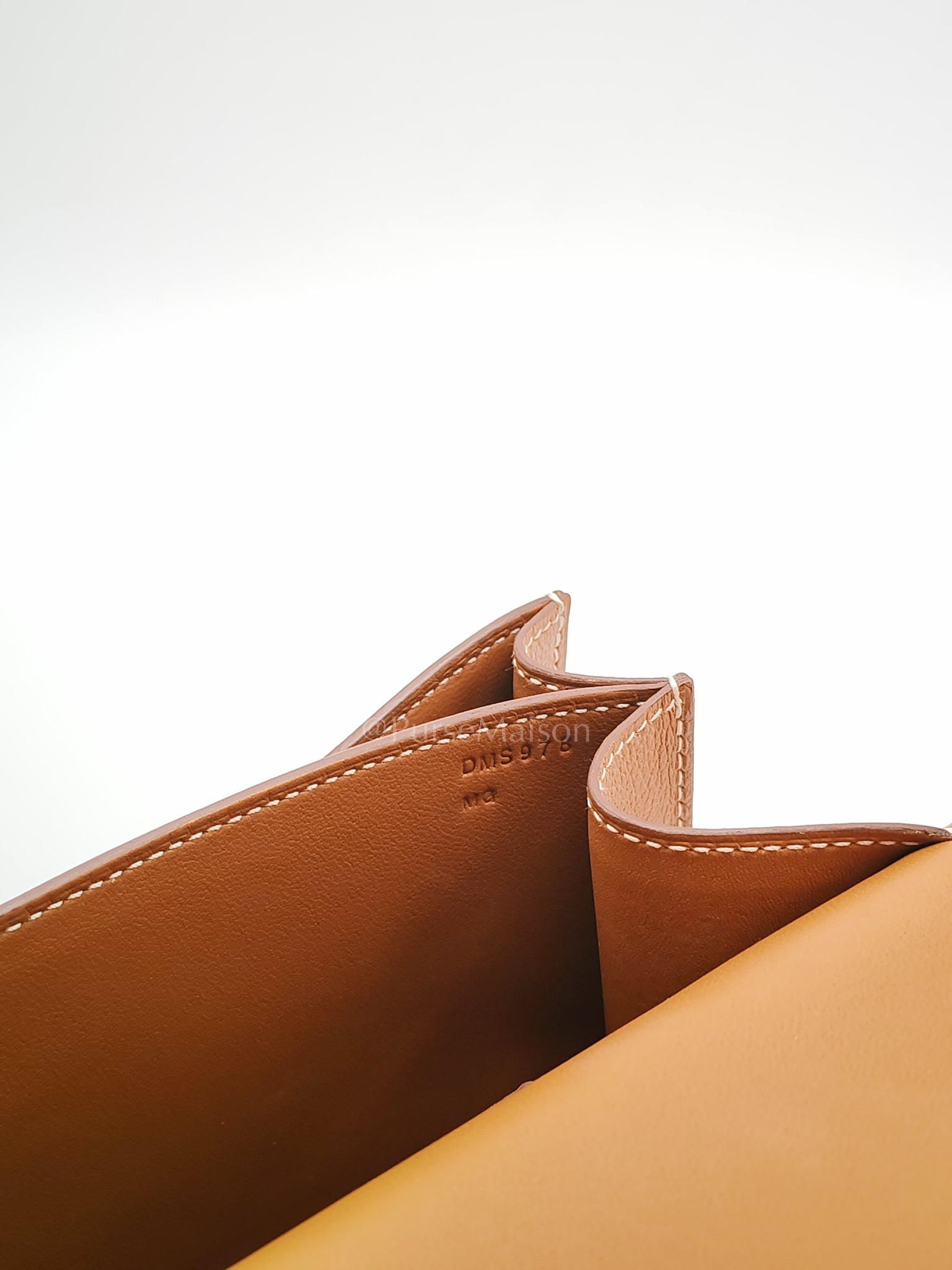 Constance 24 in Gold Evercolor Leather and Gold Hardware Stamp D (2019) | Purse Maison Luxury Bags Shop
