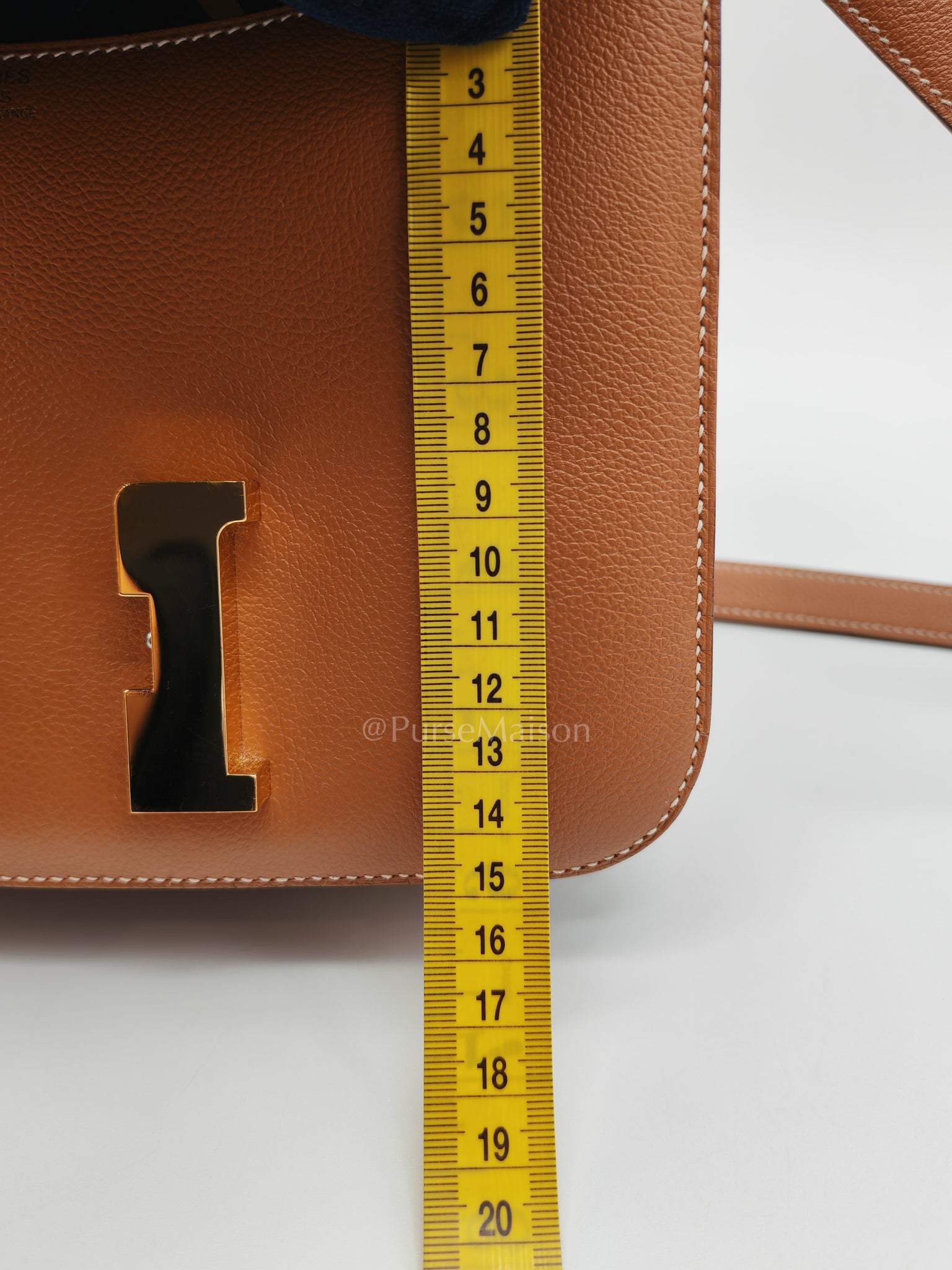 Constance 24 in Gold Evercolor Leather and Gold Hardware Stamp D (2019) | Purse Maison Luxury Bags Shop