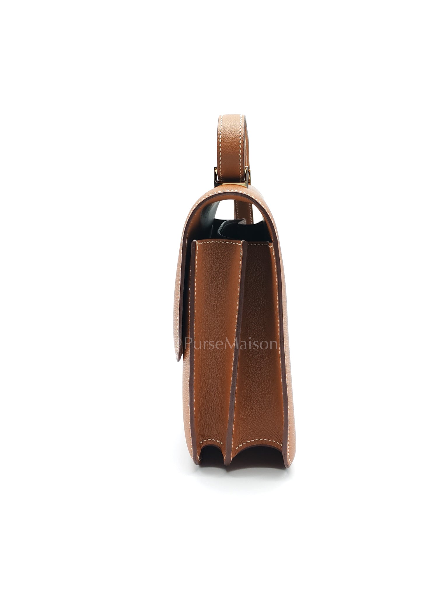 Constance 24 in Gold Evercolor Leather and Gold Hardware Stamp D (2019) | Purse Maison Luxury Bags Shop