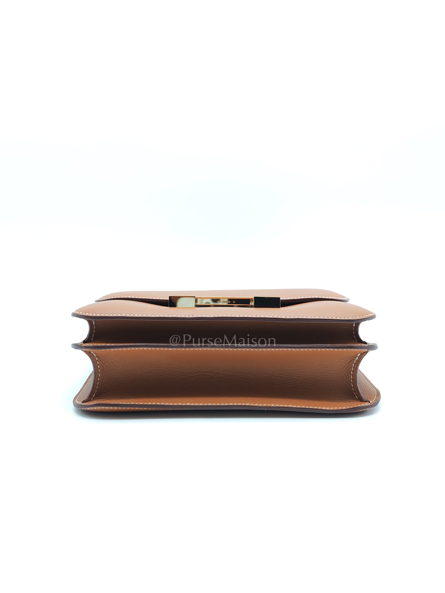 Constance 24 in Gold Evercolor Leather and Gold Hardware Stamp D (2019) | Purse Maison Luxury Bags Shop
