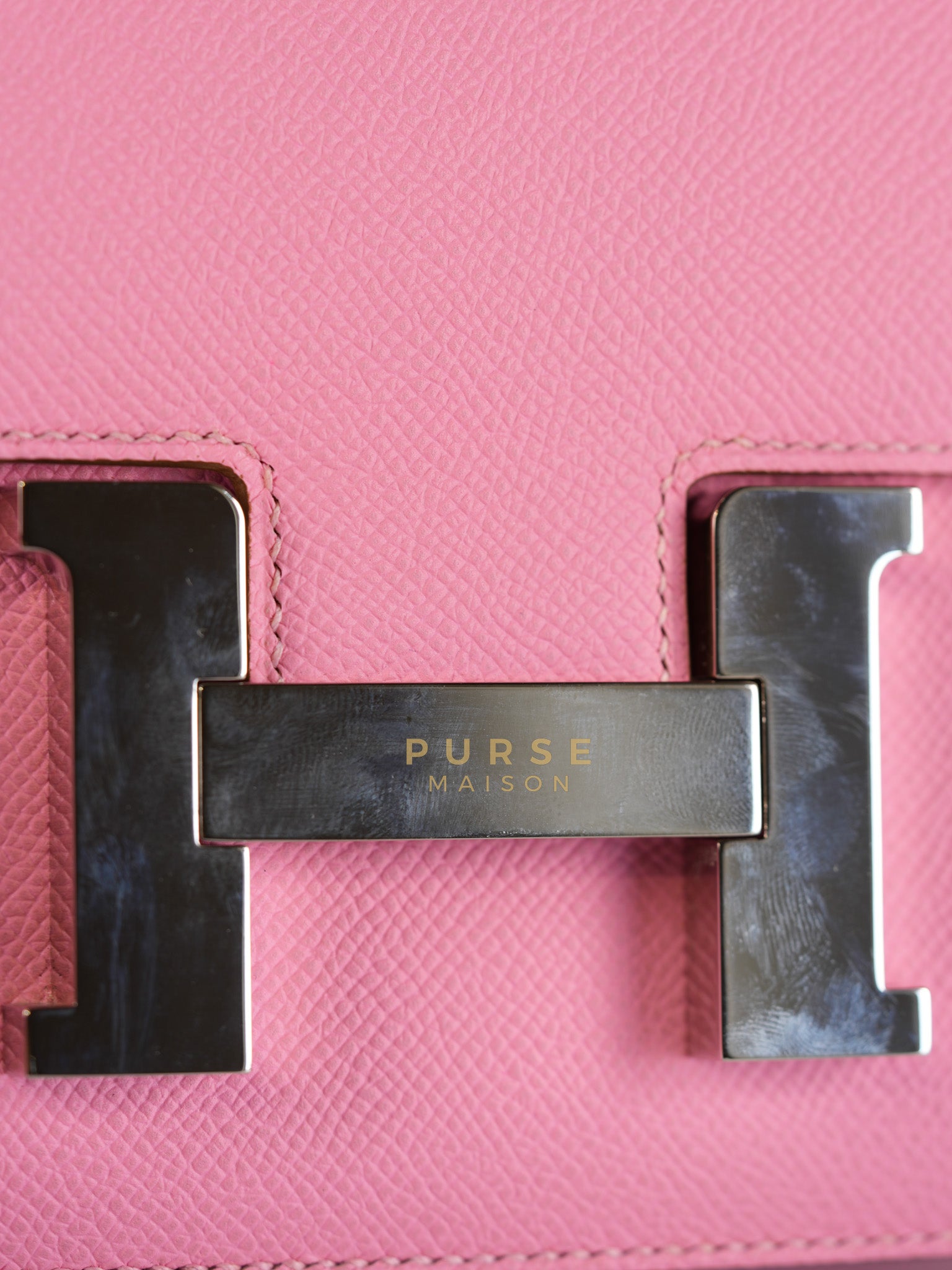 Constance 24 in Rose Confetti Epsom Leather Palladium Hardware Stamp Y (2020) | Purse Maison Luxury Bags Shop