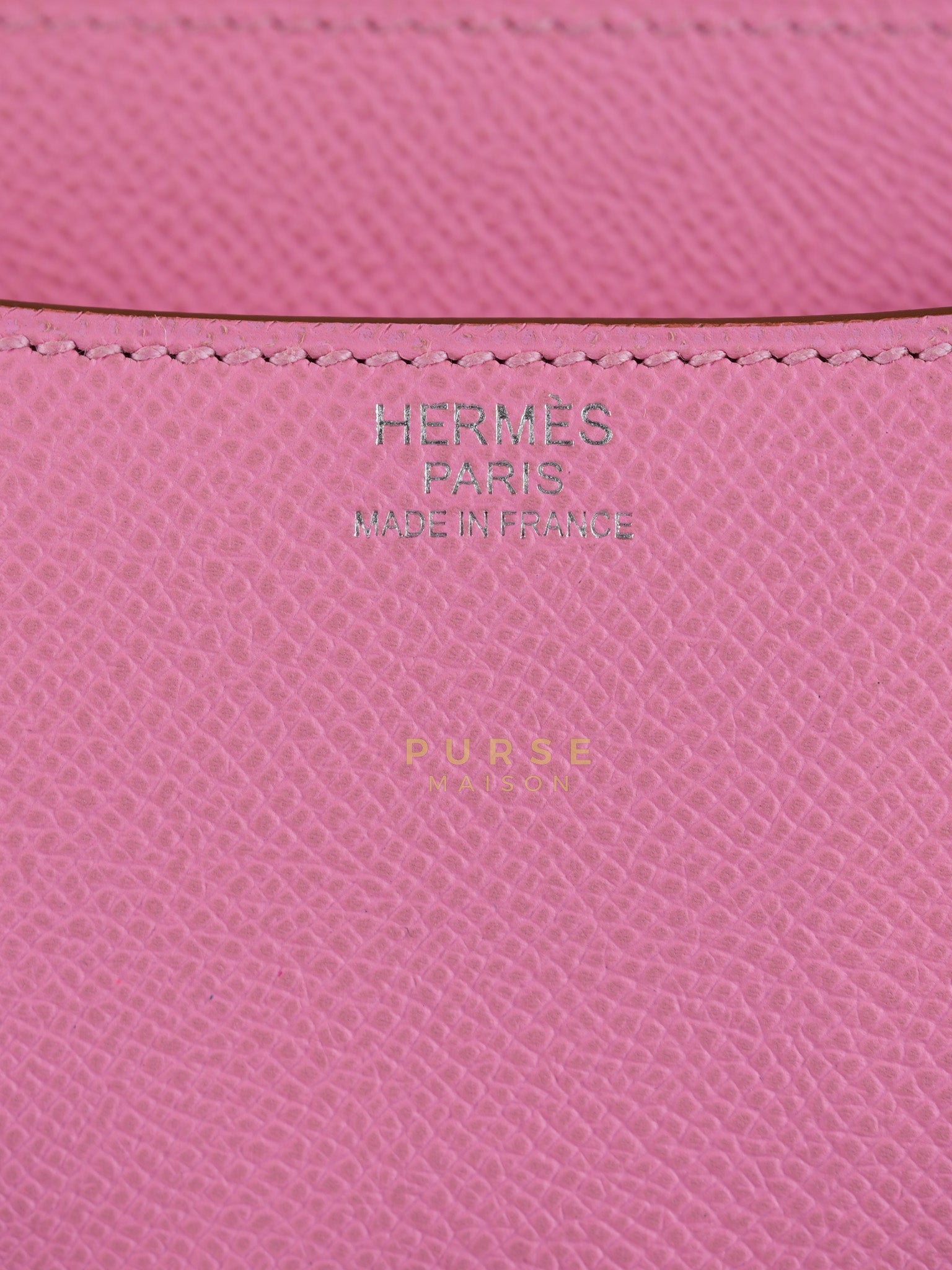 Constance 24 in Rose Confetti Epsom Leather Palladium Hardware Stamp Y (2020) | Purse Maison Luxury Bags Shop