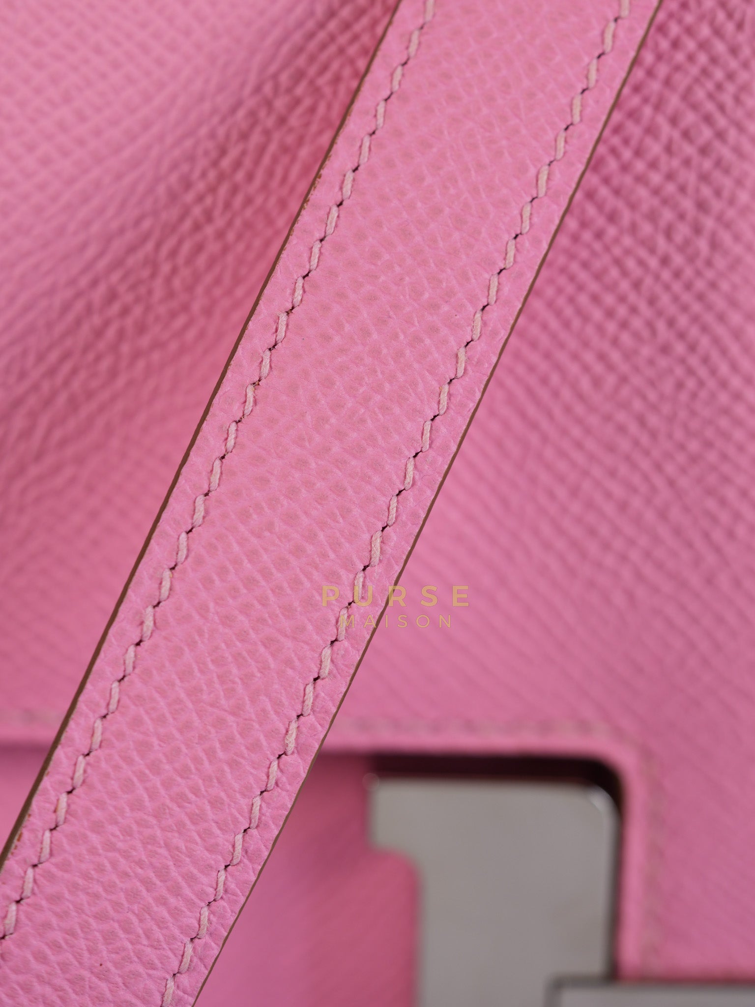 Constance 24 in Rose Confetti Epsom Leather Palladium Hardware Stamp Y (2020) | Purse Maison Luxury Bags Shop