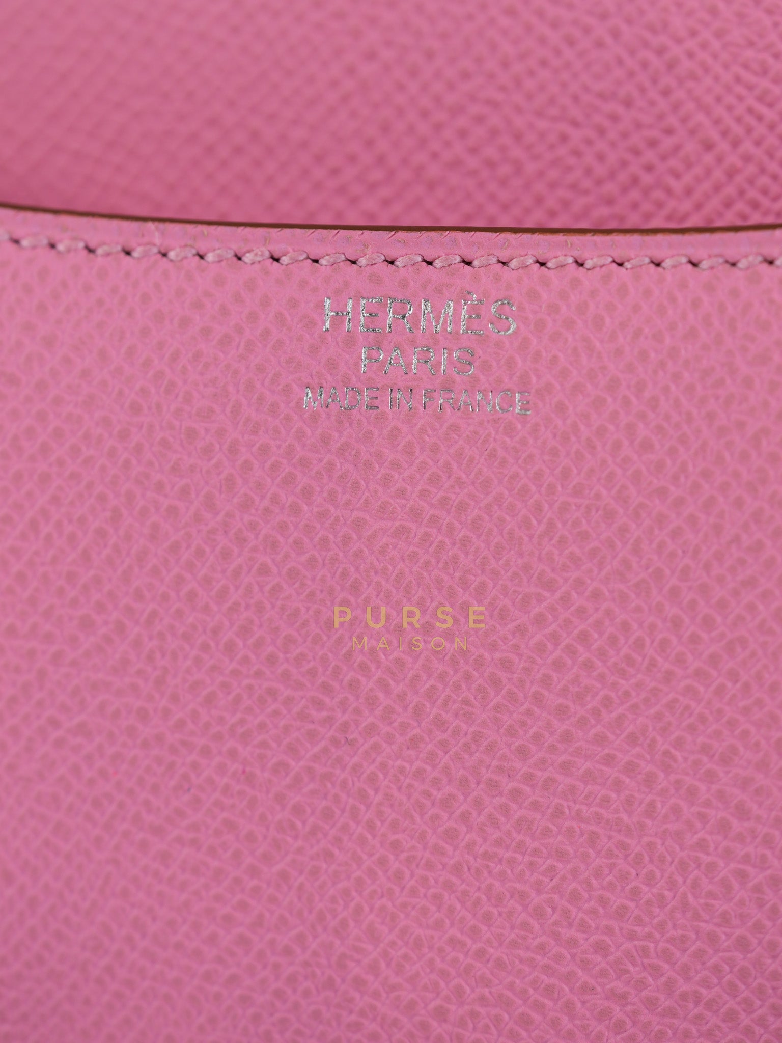 Constance 24 in Rose Confetti Epsom Leather Palladium Hardware Stamp Y (2020) | Purse Maison Luxury Bags Shop