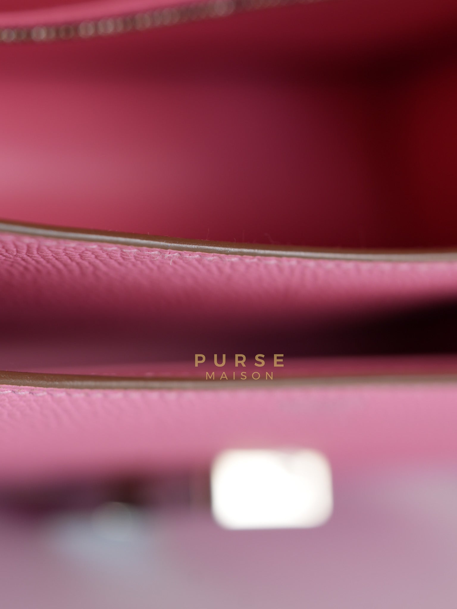 Constance 24 in Rose Confetti Epsom Leather Palladium Hardware Stamp Y (2020) | Purse Maison Luxury Bags Shop