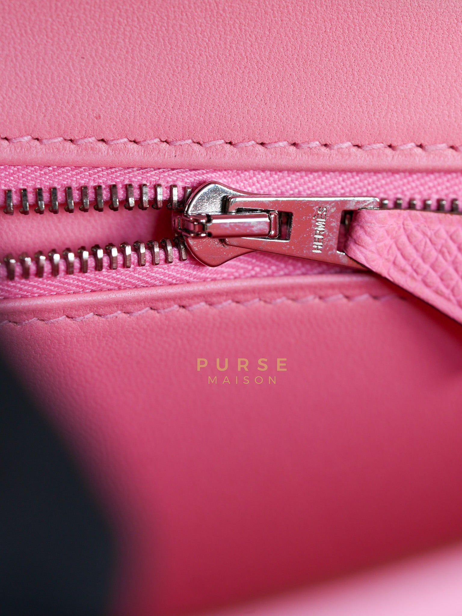 Constance 24 in Rose Confetti Epsom Leather Palladium Hardware Stamp Y (2020) | Purse Maison Luxury Bags Shop