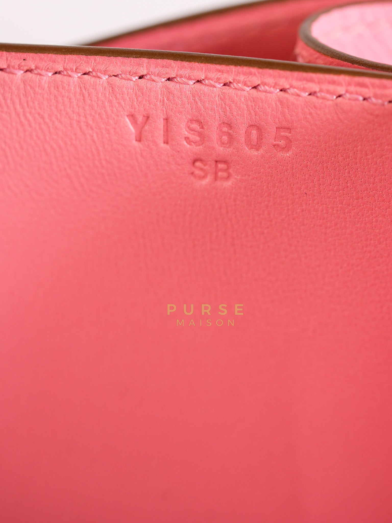 Constance 24 in Rose Confetti Epsom Leather Palladium Hardware Stamp Y (2020) | Purse Maison Luxury Bags Shop