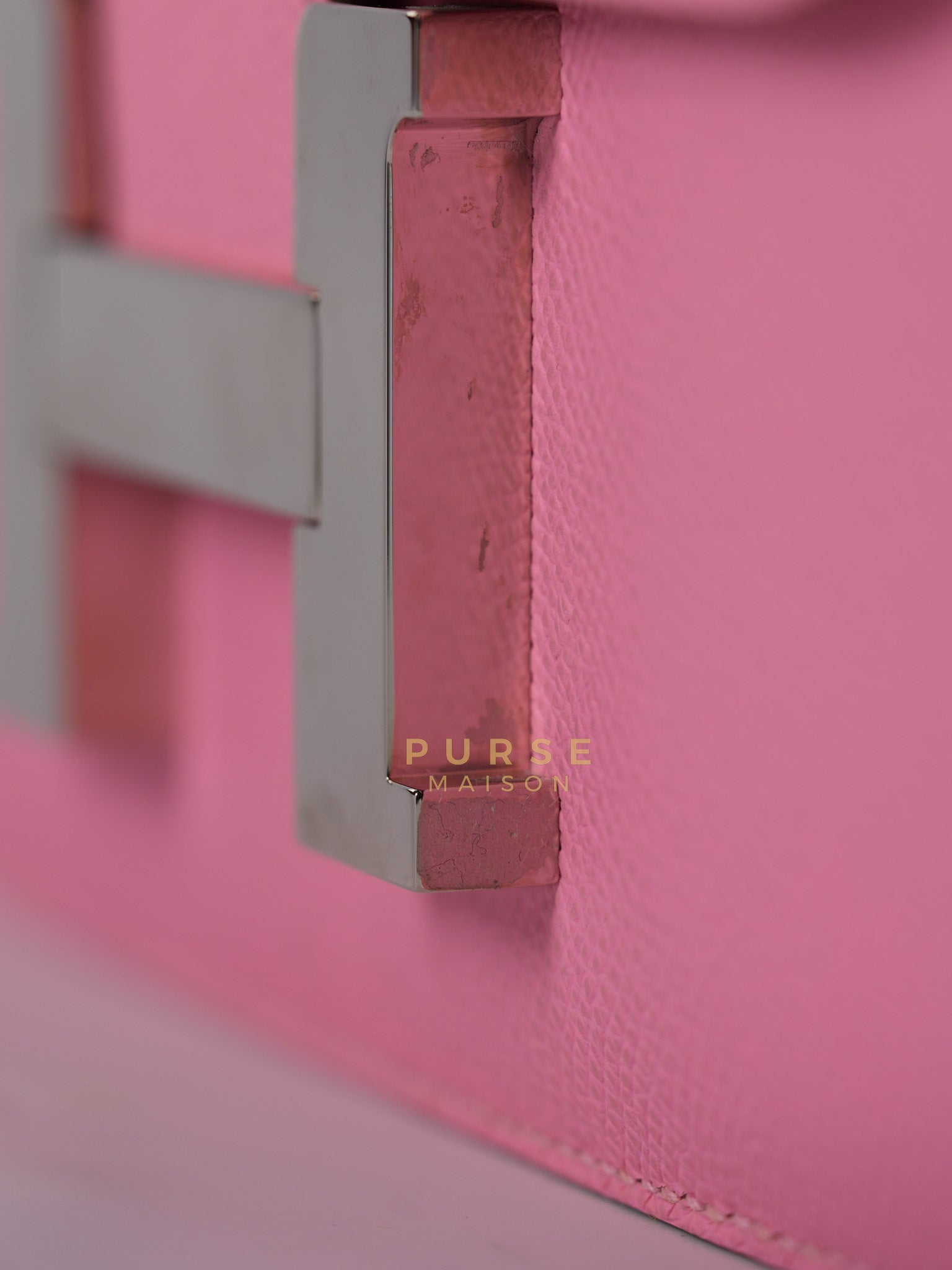 Constance 24 in Rose Confetti Epsom Leather Palladium Hardware Stamp Y (2020) | Purse Maison Luxury Bags Shop