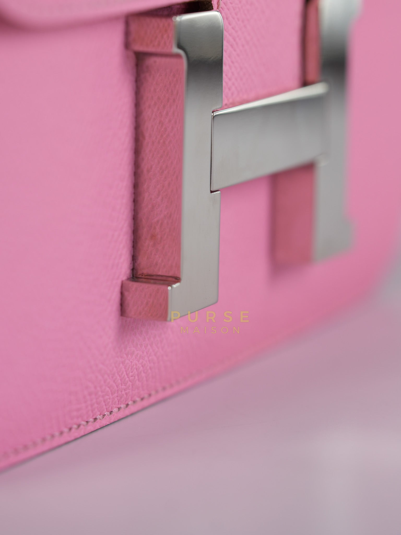 Constance 24 in Rose Confetti Epsom Leather Palladium Hardware Stamp Y (2020) | Purse Maison Luxury Bags Shop