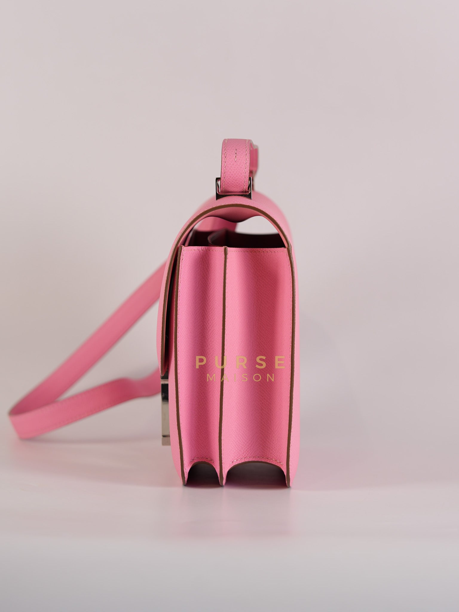 Constance 24 in Rose Confetti Epsom Leather Palladium Hardware Stamp Y (2020) | Purse Maison Luxury Bags Shop