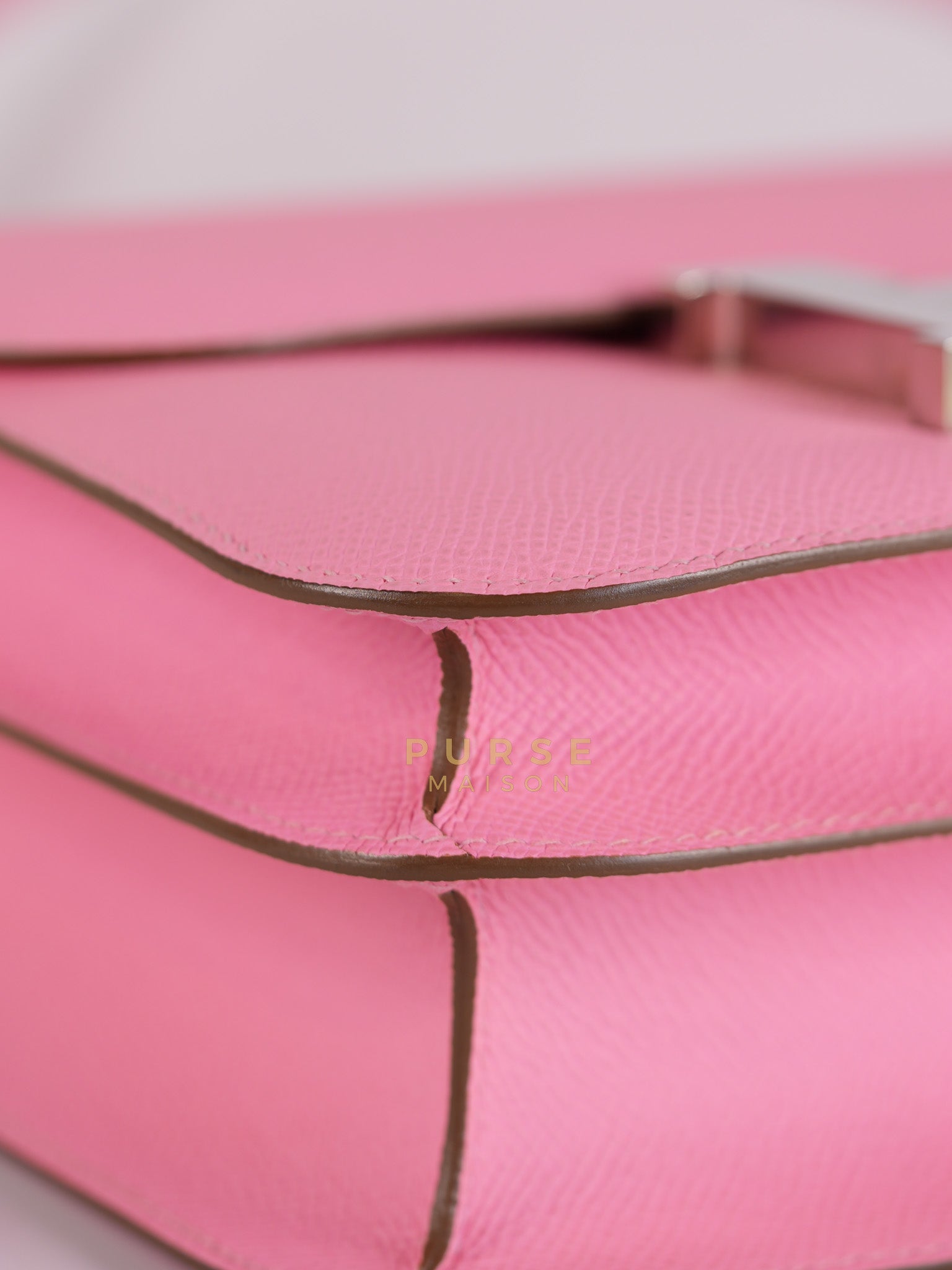Constance 24 in Rose Confetti Epsom Leather Palladium Hardware Stamp Y (2020) | Purse Maison Luxury Bags Shop