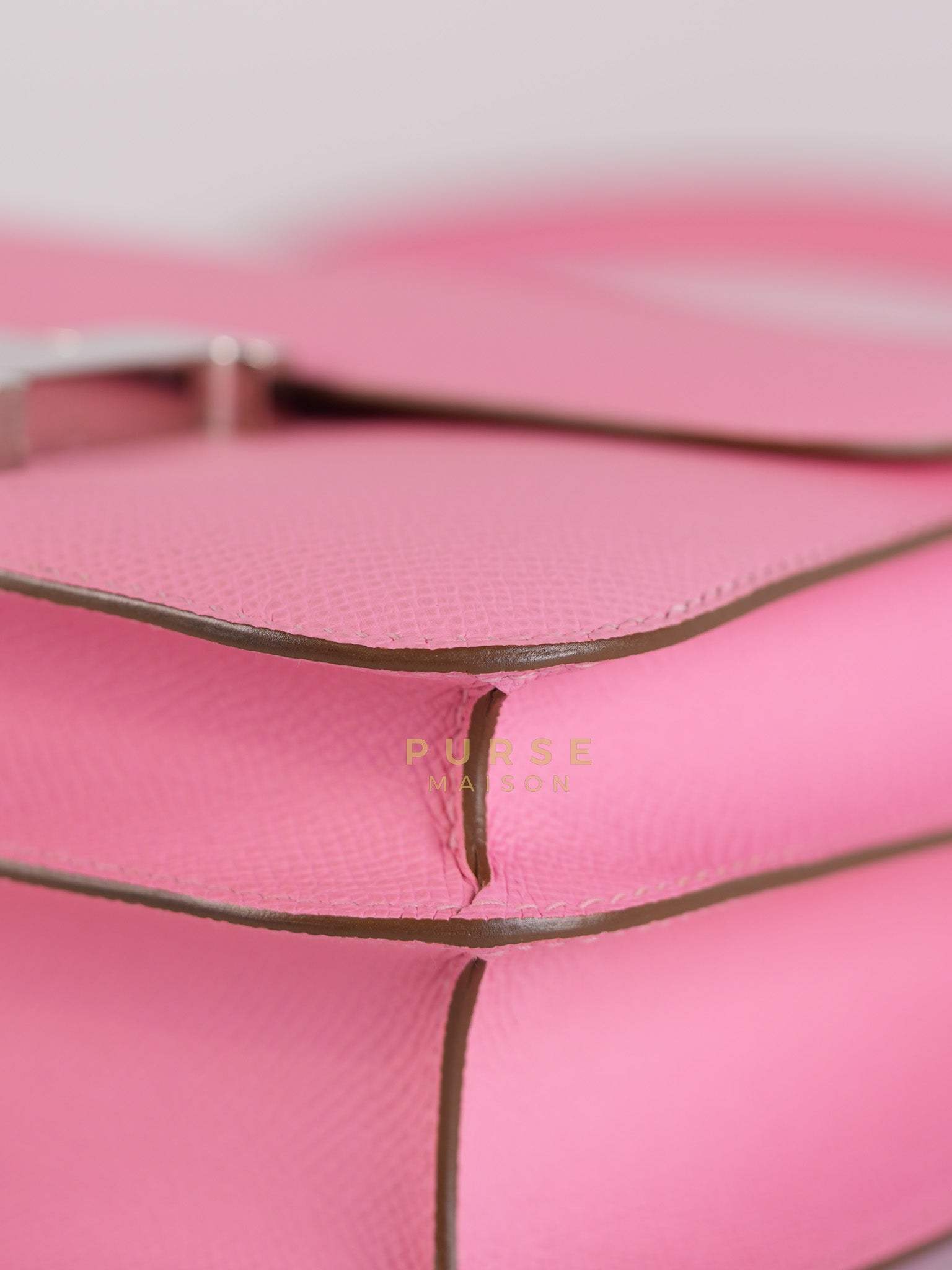 Constance 24 in Rose Confetti Epsom Leather Palladium Hardware Stamp Y (2020) | Purse Maison Luxury Bags Shop