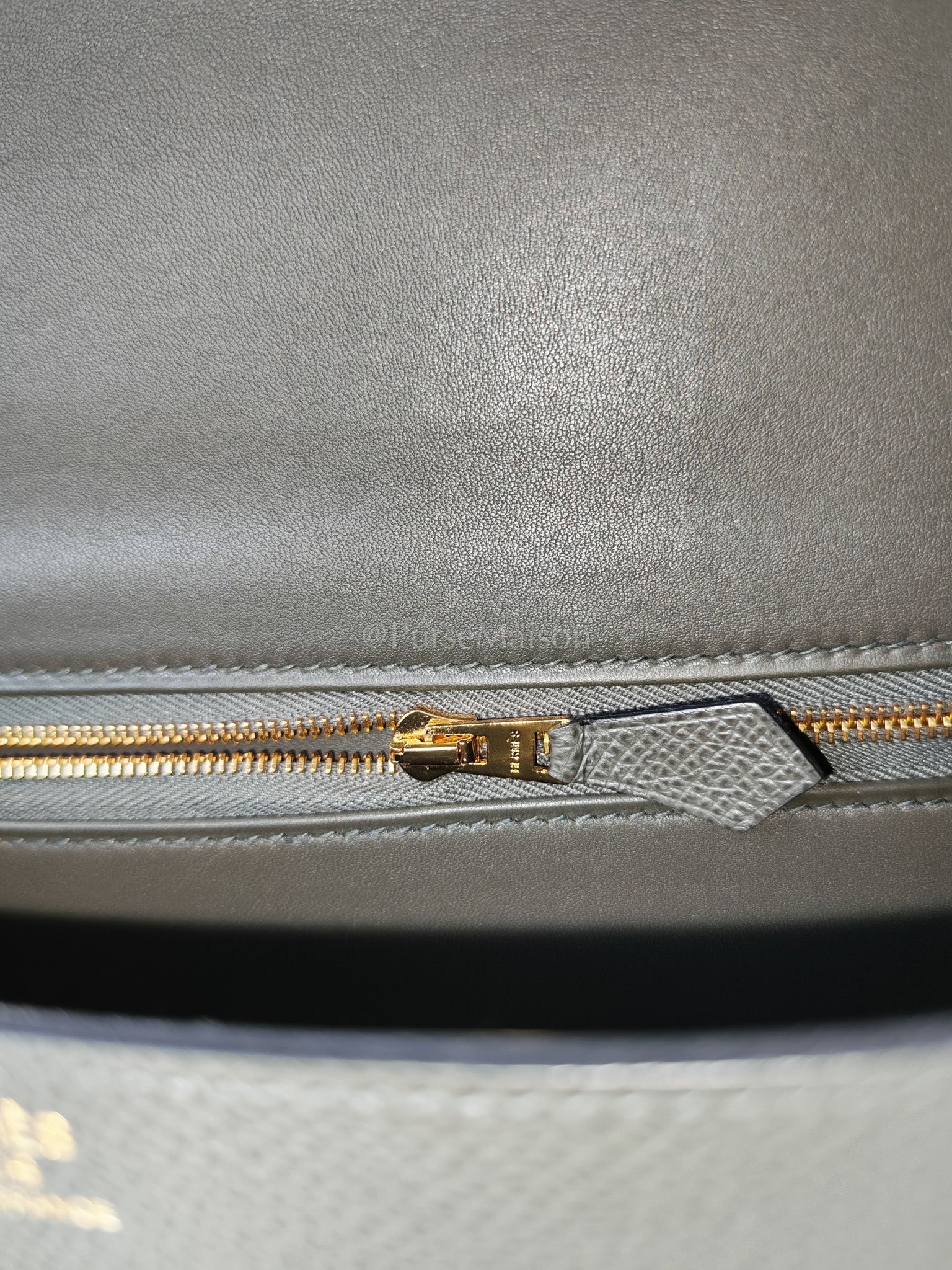 Constance 24 in Vert De Gris Epsom Leather Gold Hardware with Mirror Stamp U(2022) | Purse Maison Luxury Bags Shop