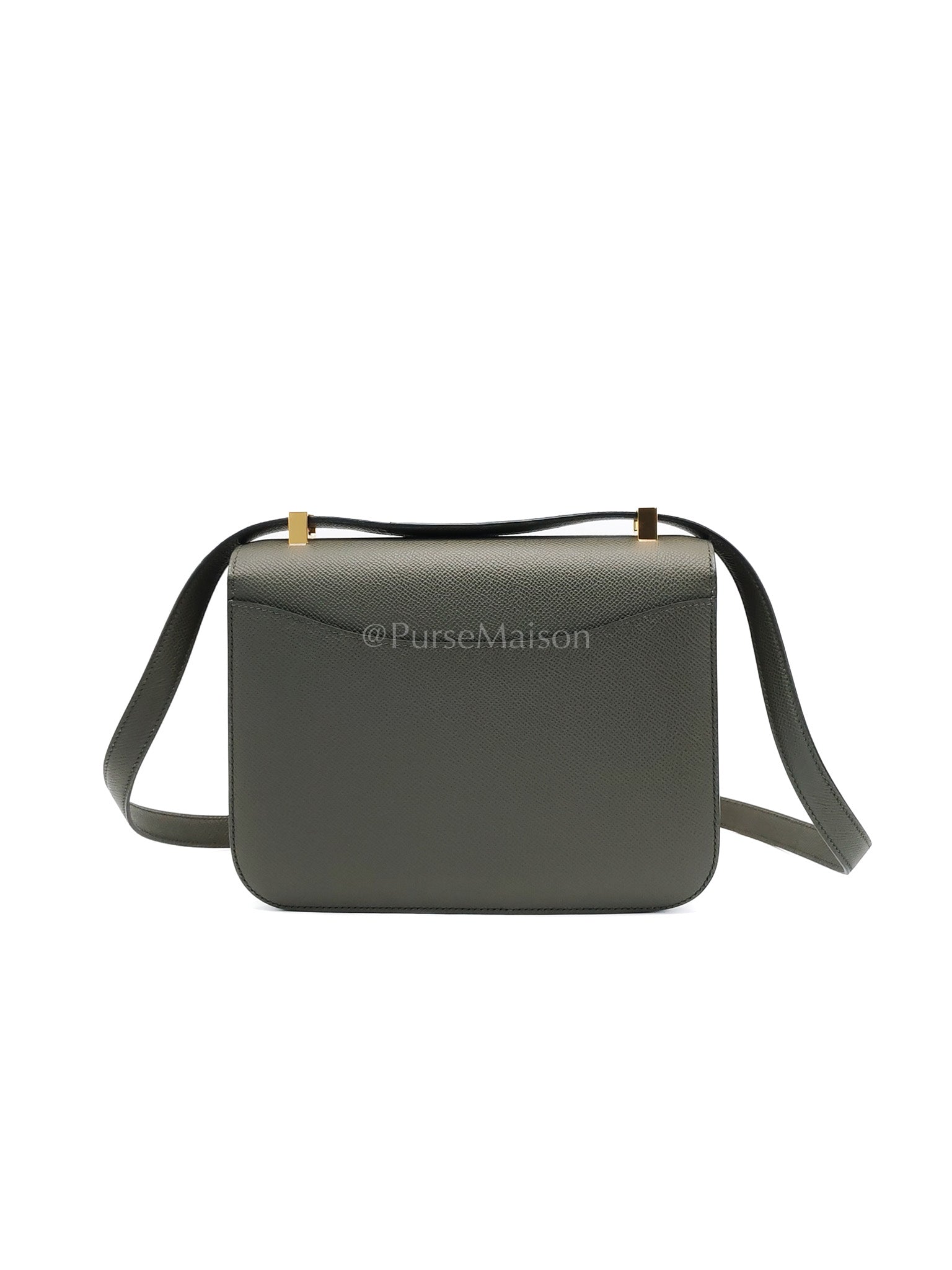 Constance 24 in Vert De Gris Epsom Leather Gold Hardware with Mirror Stamp U(2022) | Purse Maison Luxury Bags Shop