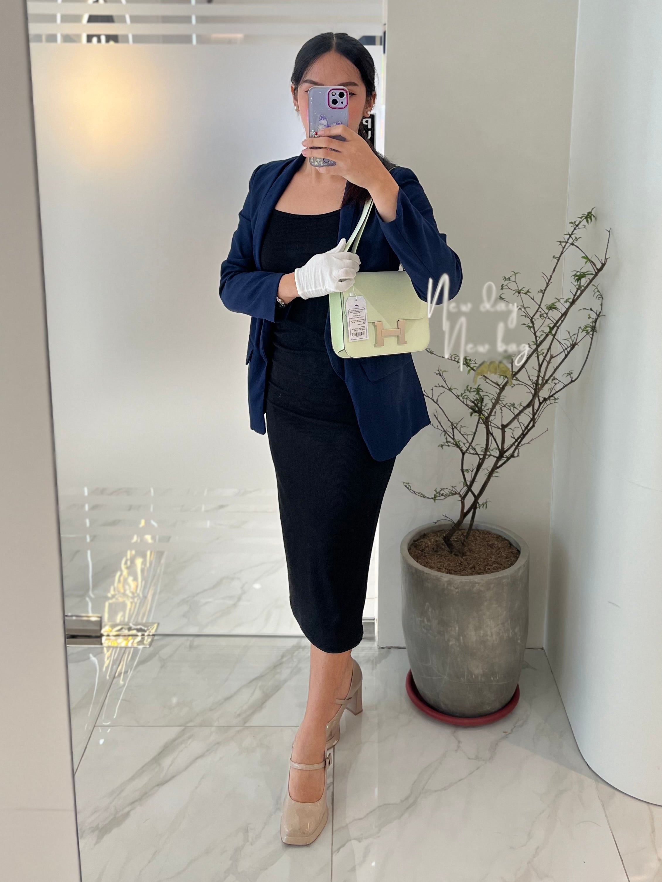 Constance 24 in Vert Fizz Epsom Leather Palladium Hardware Stamp B(2023) | Purse Maison Luxury Bags Shop