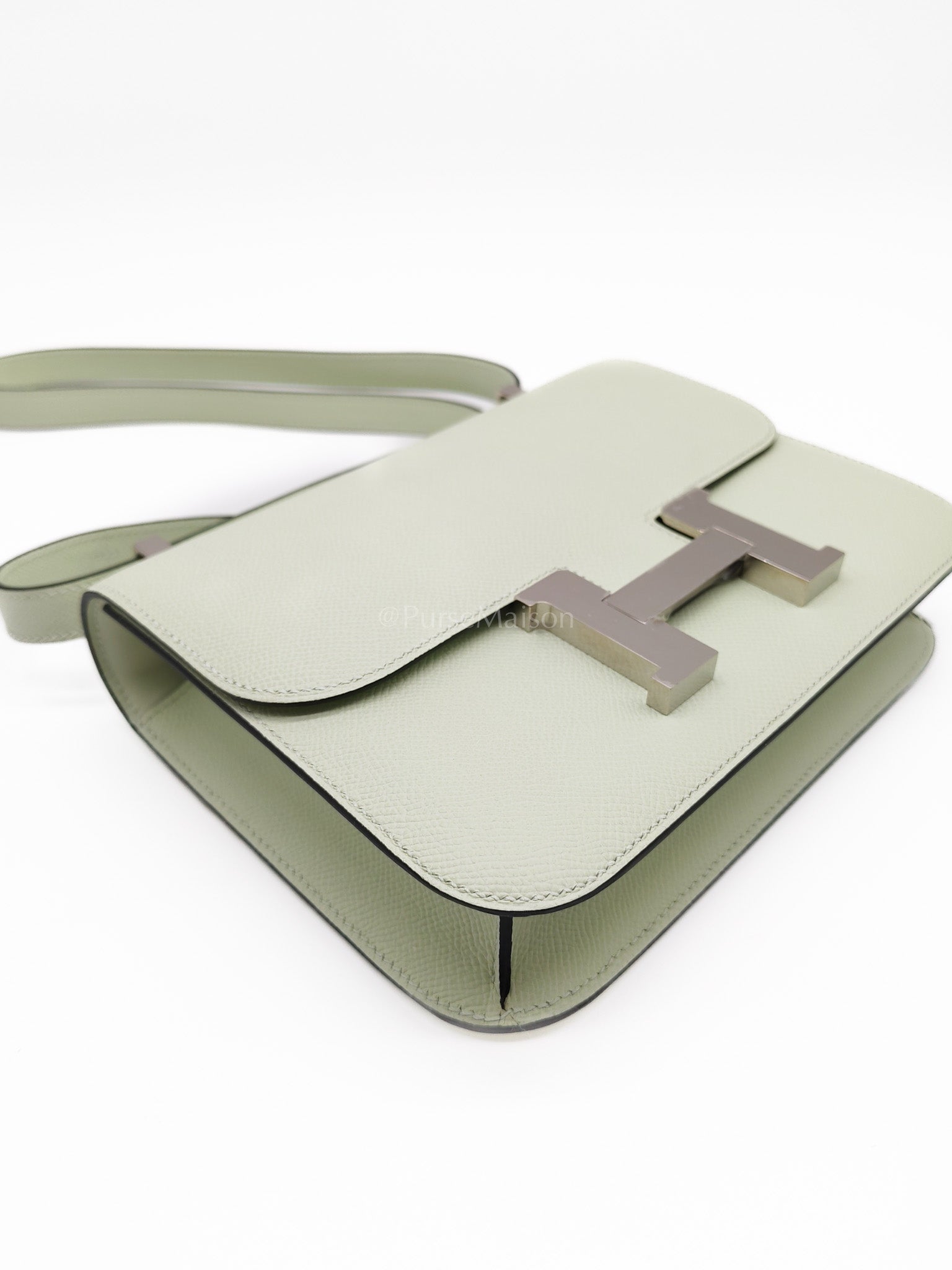 Constance 24 in Vert Fizz Epsom Leather Palladium Hardware Stamp B(2023) | Purse Maison Luxury Bags Shop