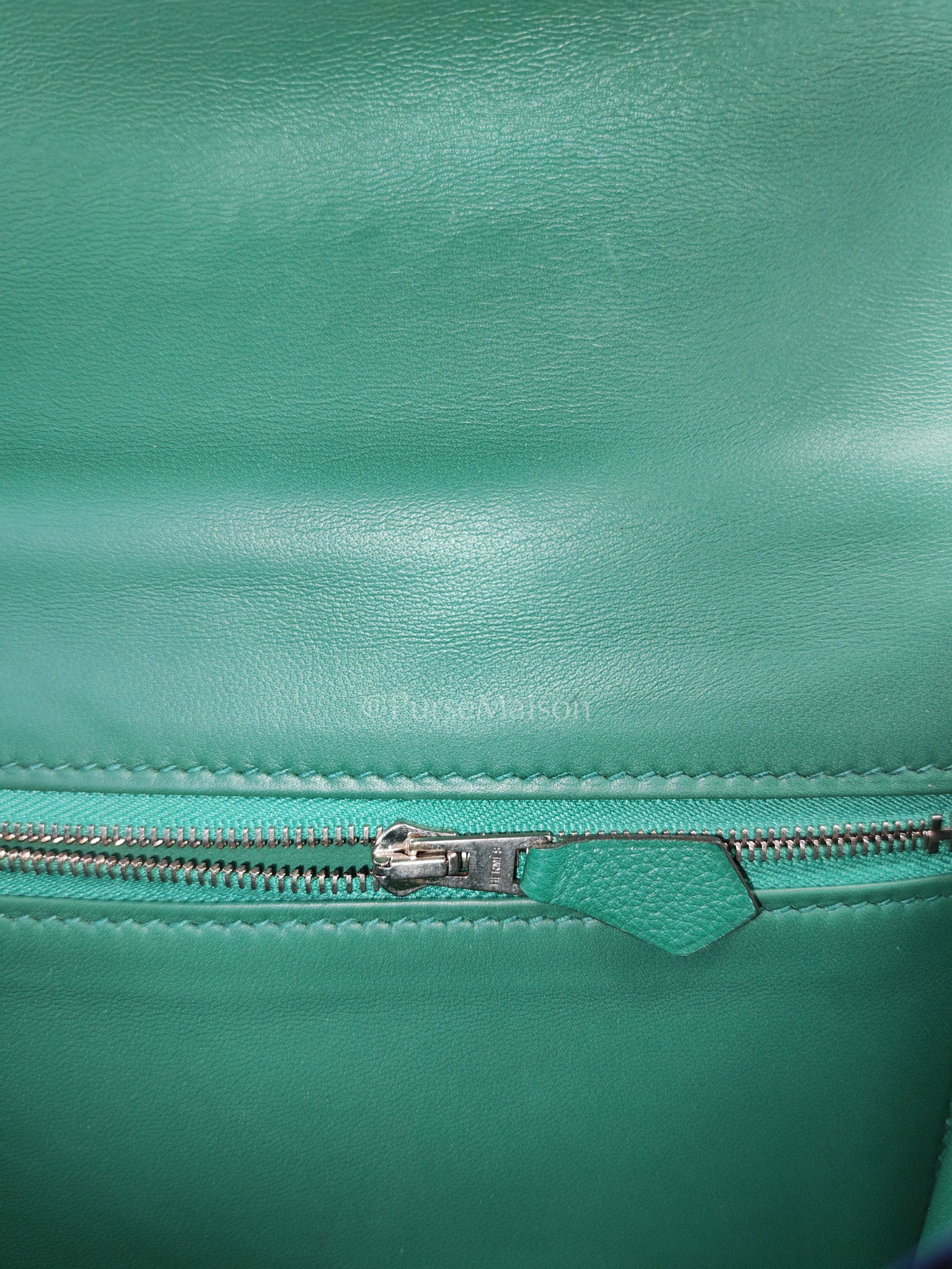 Constance 24 Vert Vertigo in Evercolor Leather and Palladium Hardware Stamp A (2017) | Purse Maison Luxury Bags Shop