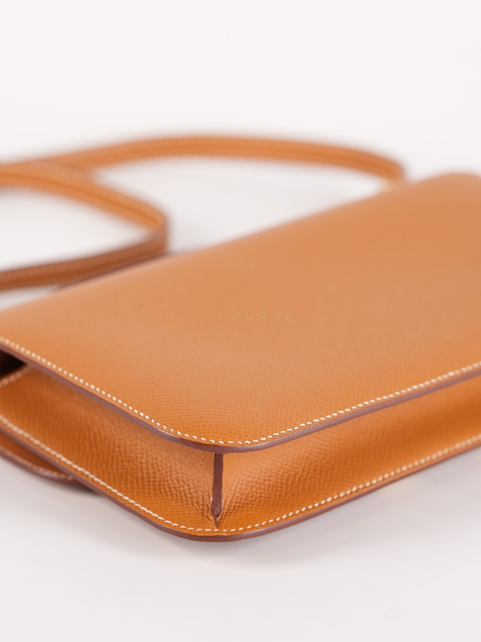 Constance Elan Gold Epsom Leather Gold Hardware Stamp W(2024) | Purse Maison Luxury Bags Shop