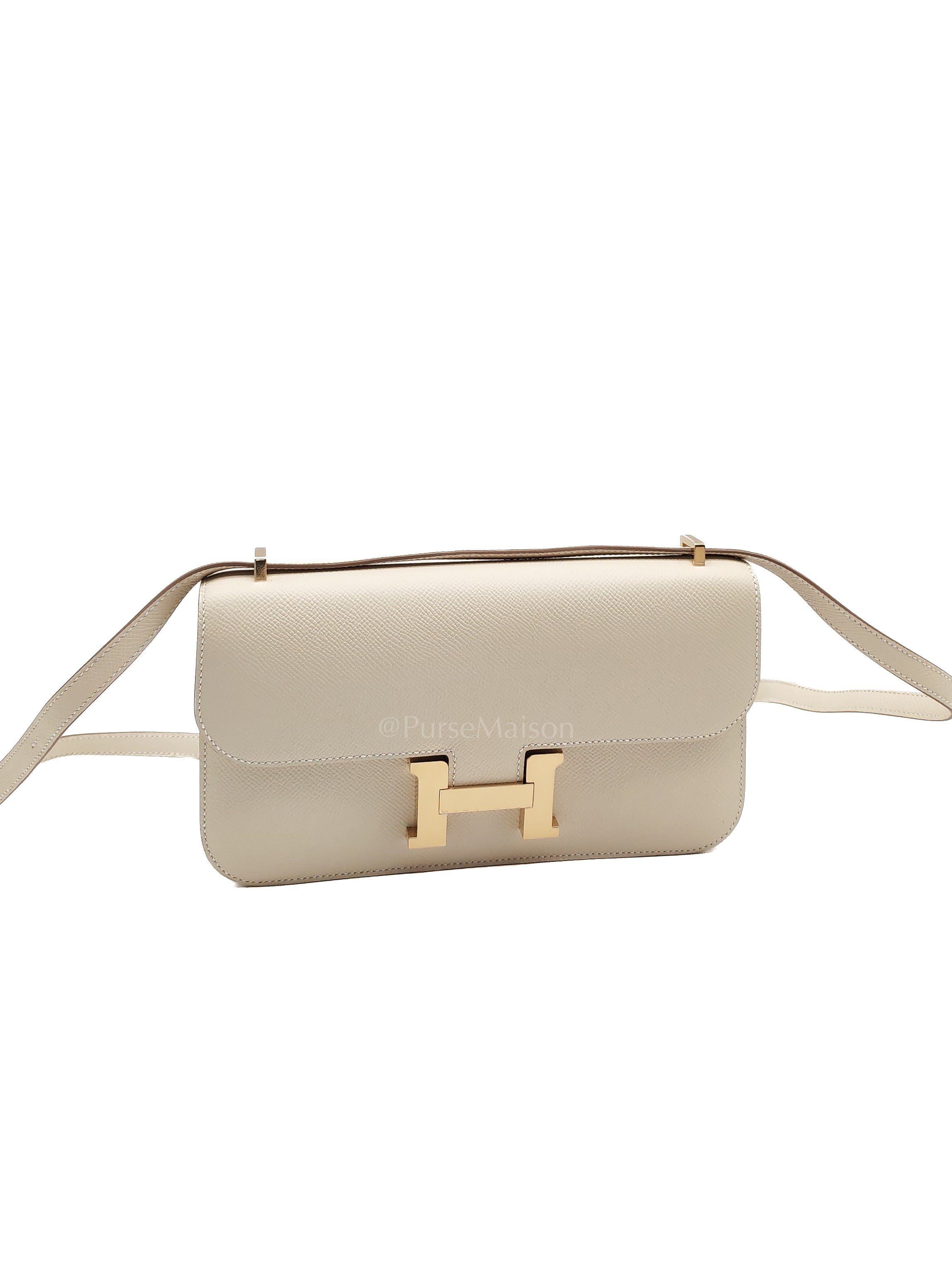 Constance Elan in Craie Epsom Leather and Permabrass Hardware Stamp G(2026) | Purse Maison Luxury Bags Shop