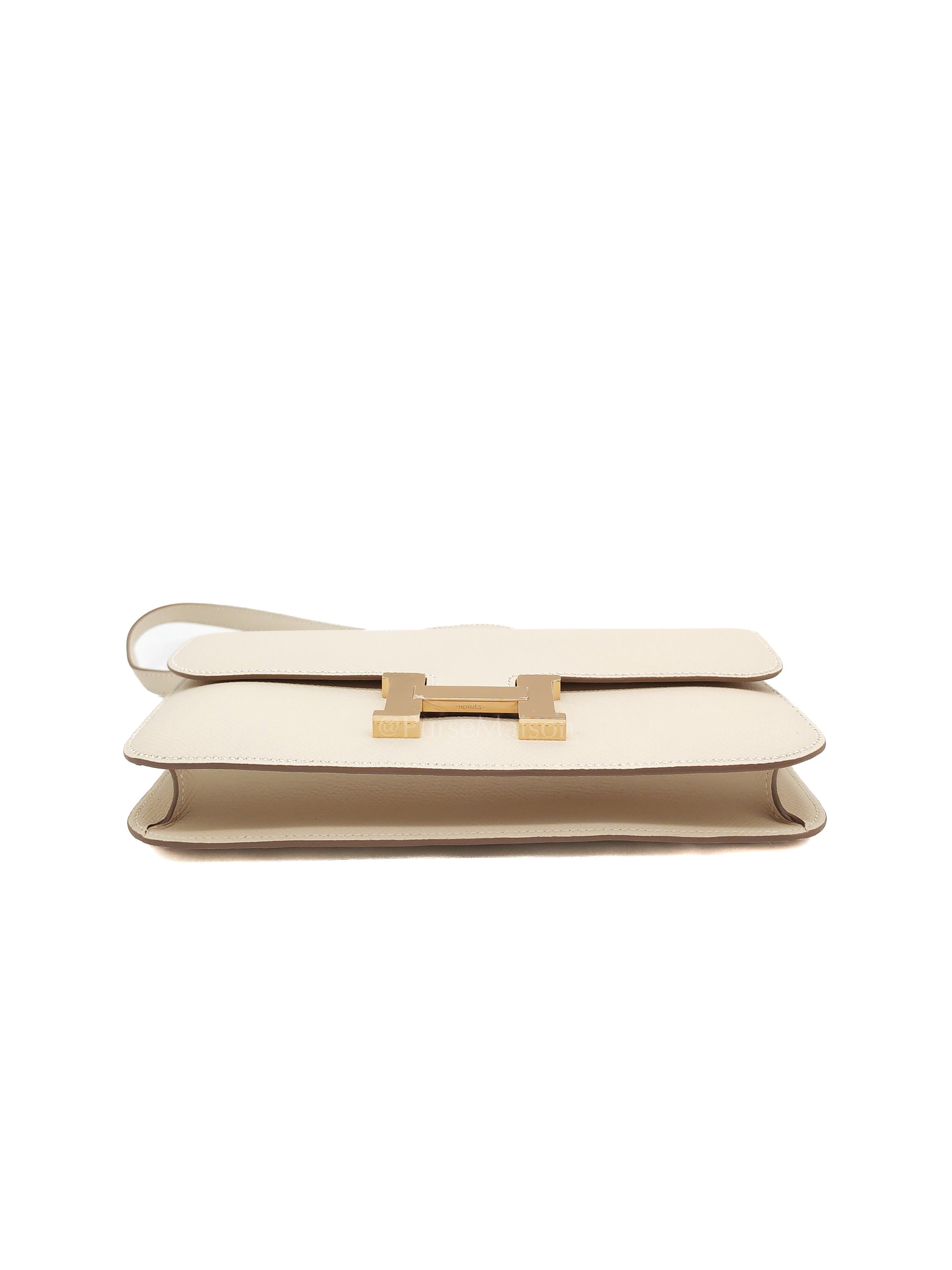 Constance Elan in Craie Epsom Leather and Permabrass Hardware Stamp G(2026) | Purse Maison Luxury Bags Shop