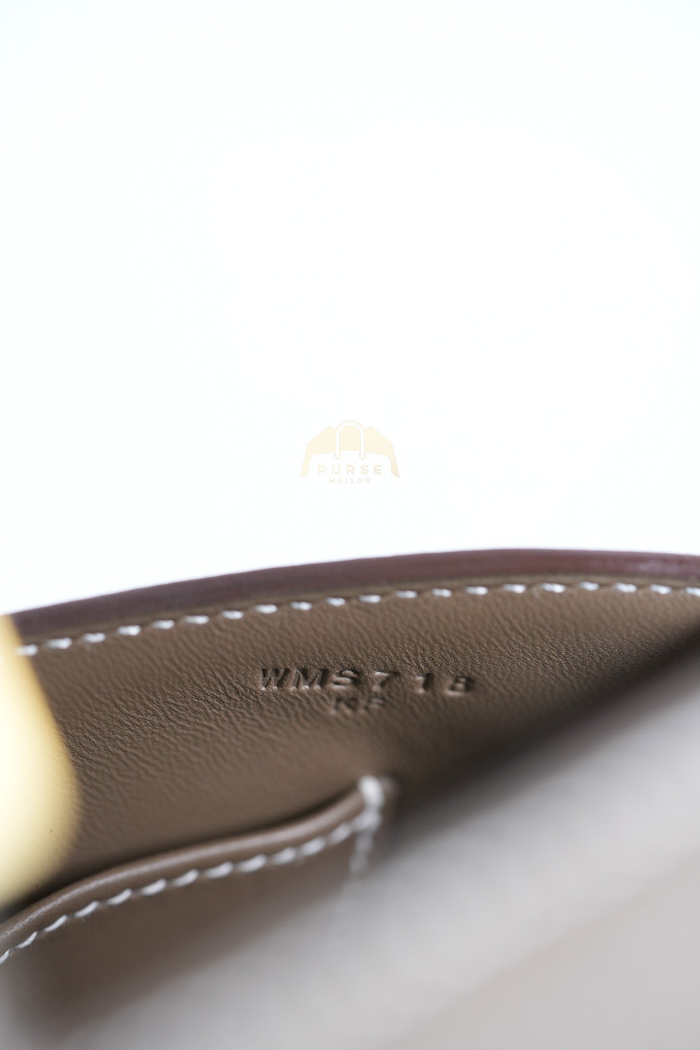 Constance Elan in Etoupe Epsom Leather and Gold Hardware Stamp W (2024) | Purse Maison Luxury Bags Shop