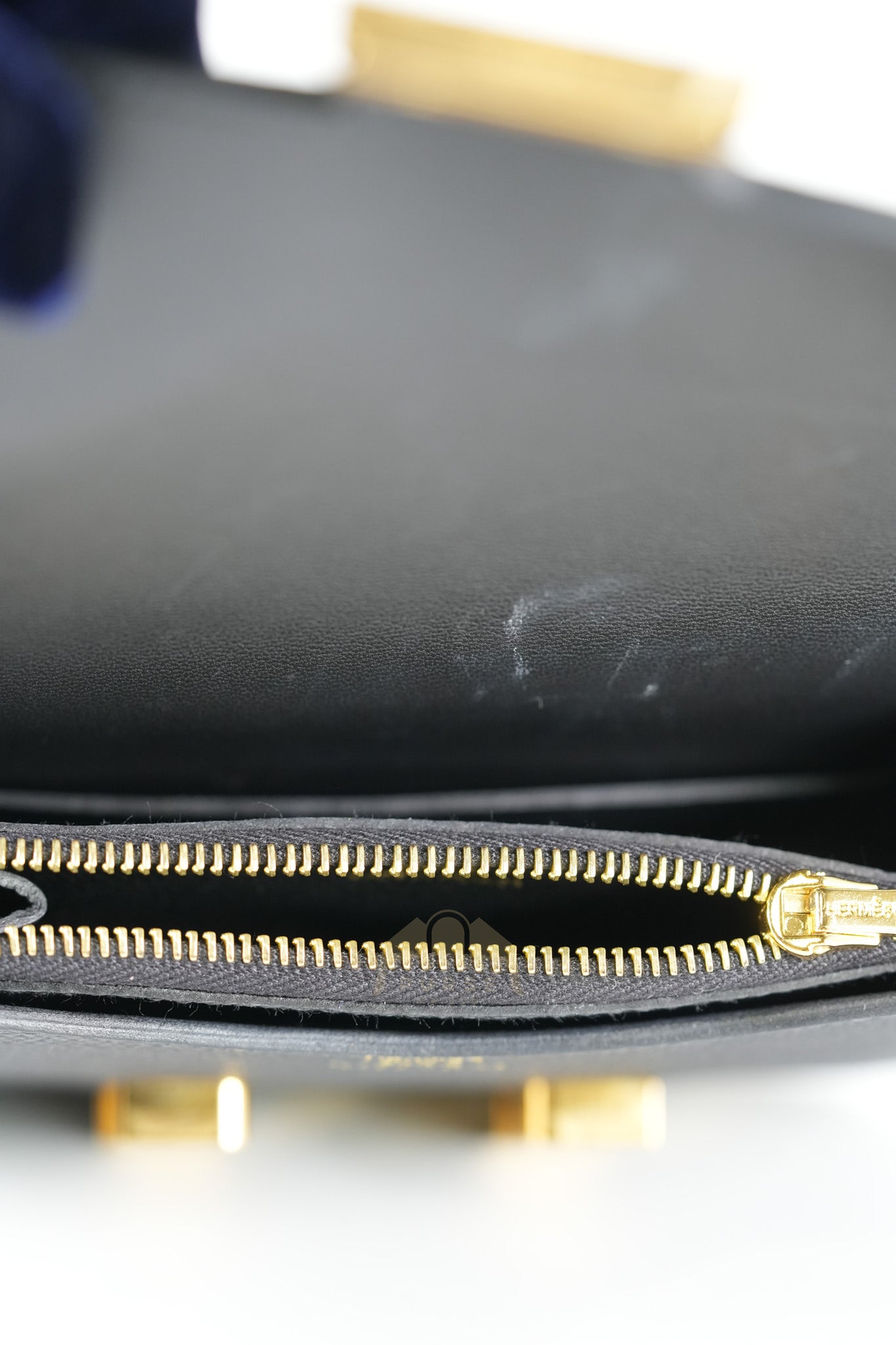 Constance Slim Black in Epsom Leather & Gold Hardware Stamp W (2024) | Purse Maison Luxury Bags Shop