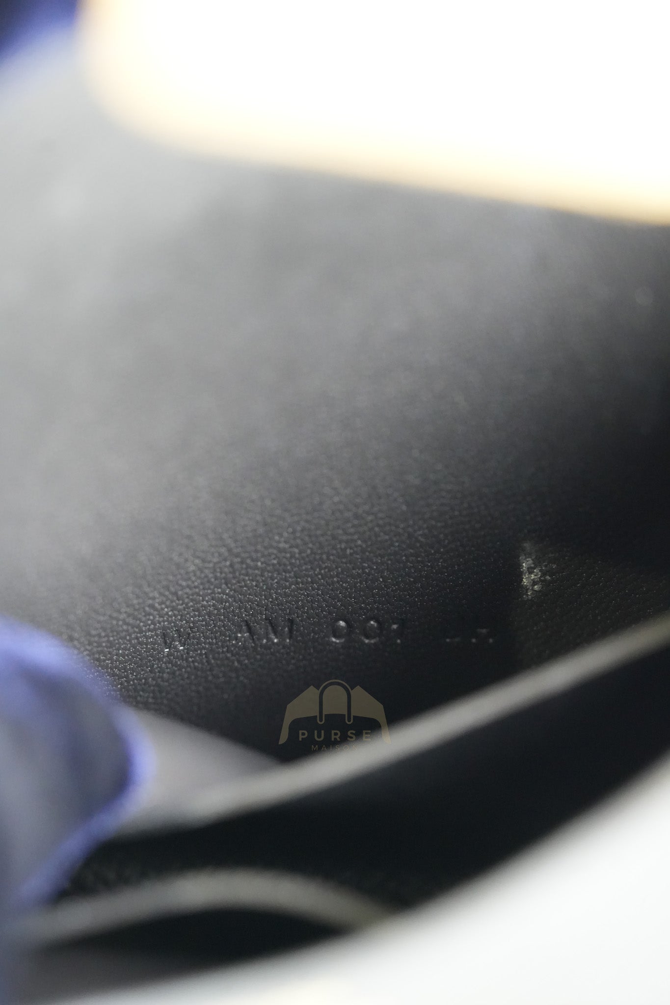 Constance Slim Black in Epsom Leather & Gold Hardware Stamp W (2024) | Purse Maison Luxury Bags Shop