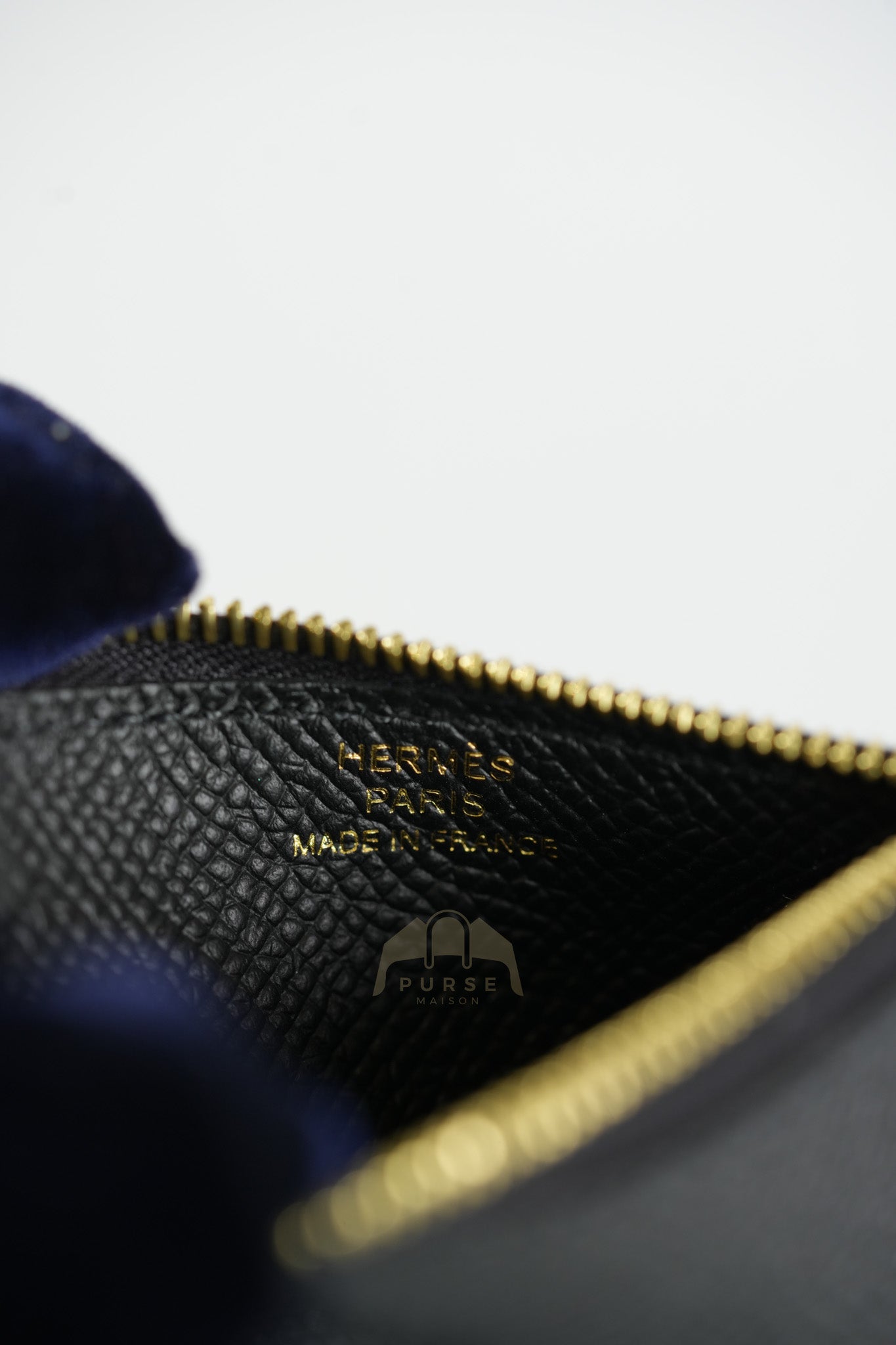 Constance Slim Black in Epsom Leather & Gold Hardware Stamp W (2024) | Purse Maison Luxury Bags Shop