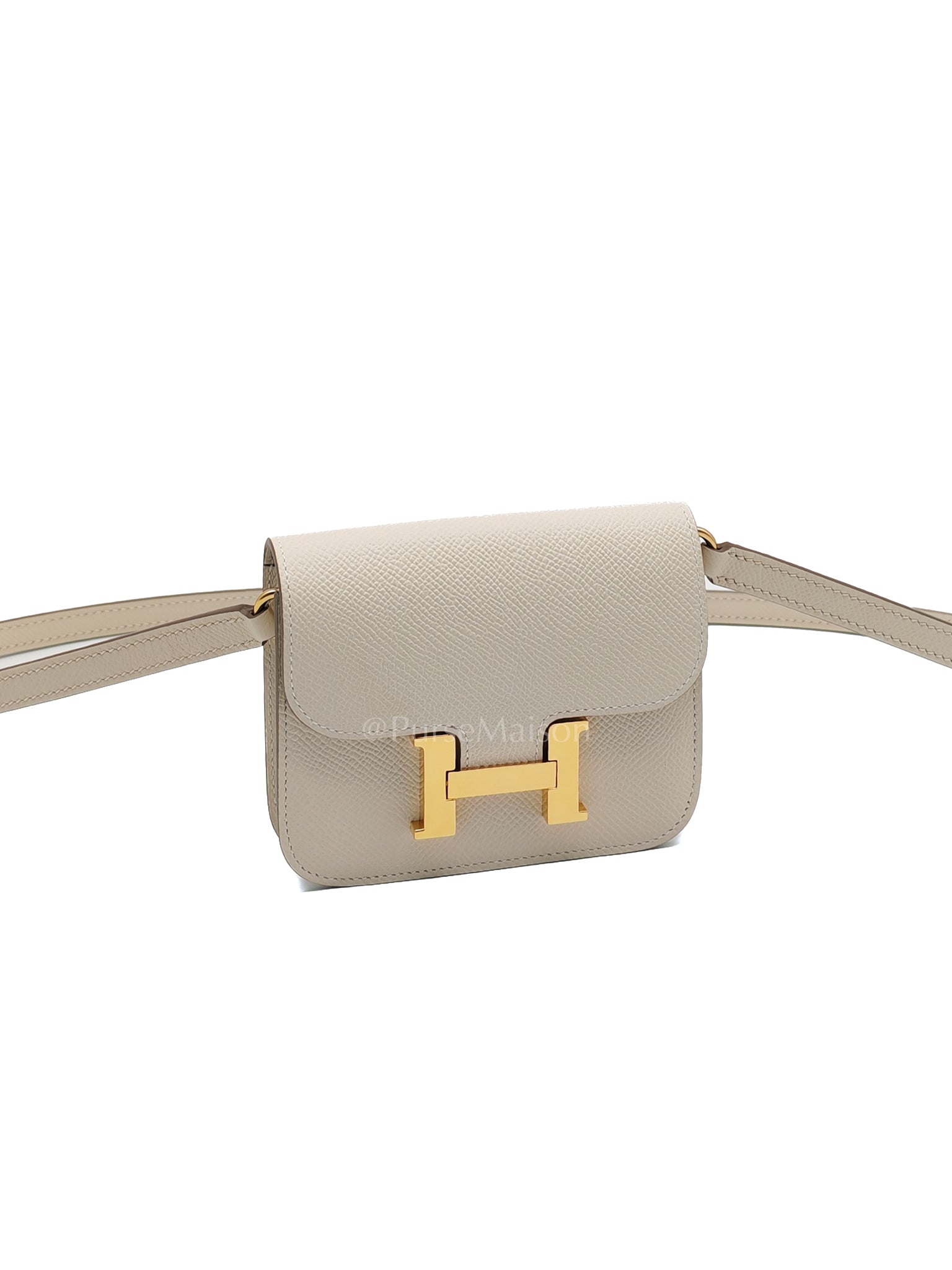 Constance Slim Wallet in Craie Epsom Leather Gold Hardware Stamp K(2025) | Purse Maison Luxury Bags Shop