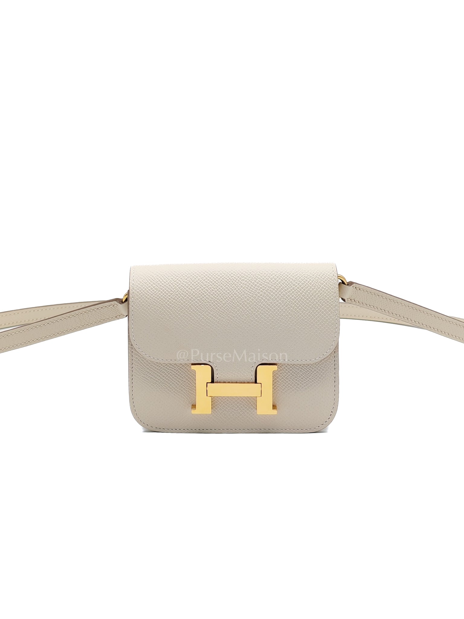 Constance Slim Wallet in Craie Epsom Leather Gold Hardware Stamp K(2025) | Purse Maison Luxury Bags Shop