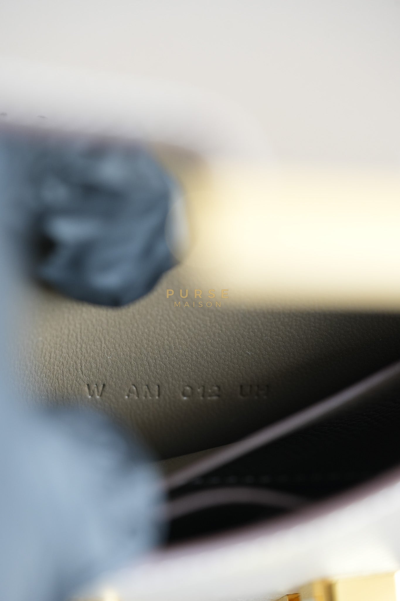 Constance Slim Wallet in Etoupe Epsom Leather & Gold Hardware Stamp W (2024) | Purse Maison Luxury Bags Shop