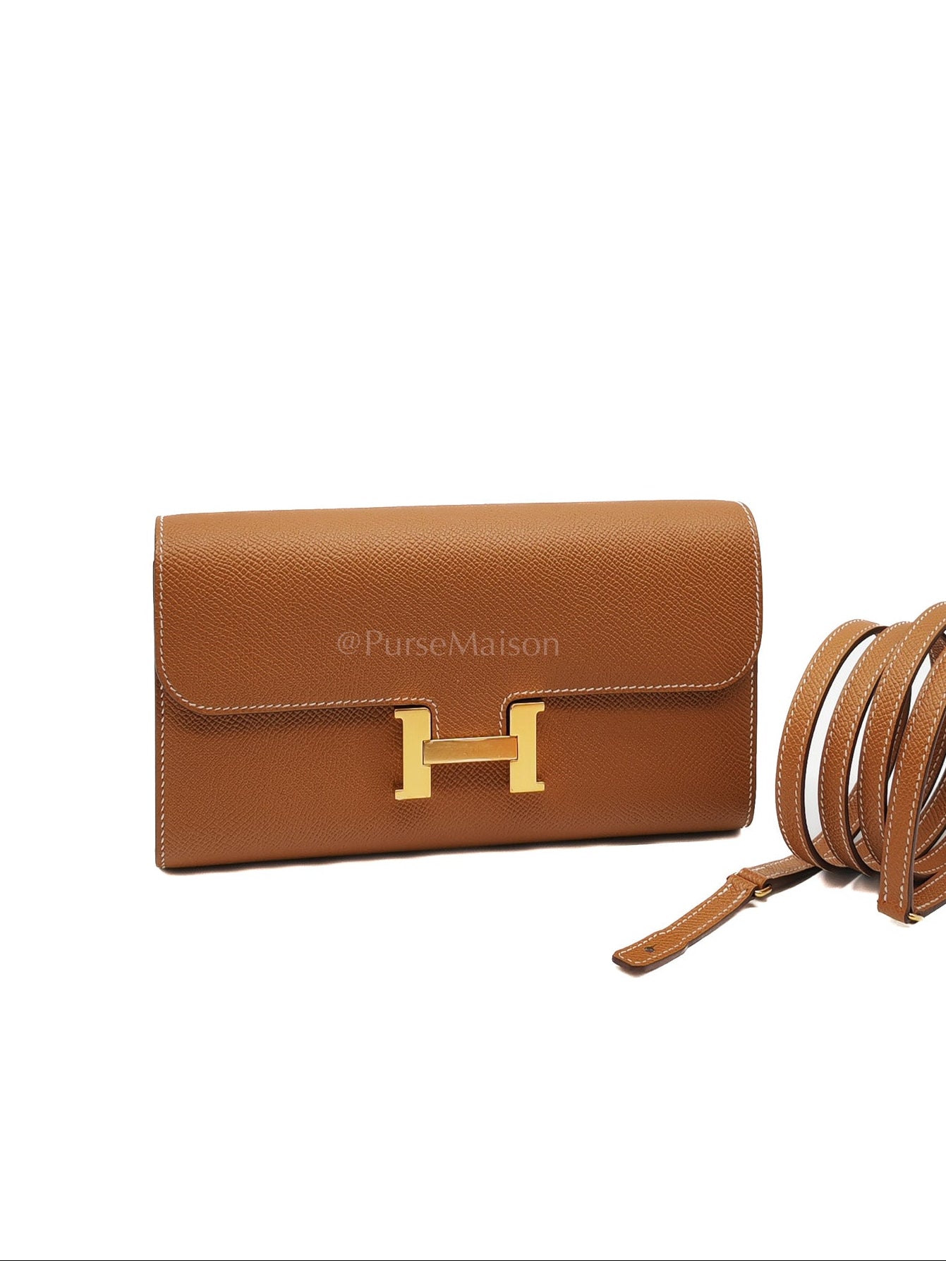 Constance To Go Epsom Leather in Gold Hardware Stamp U(2022) | Purse Maison Luxury Bags Shop