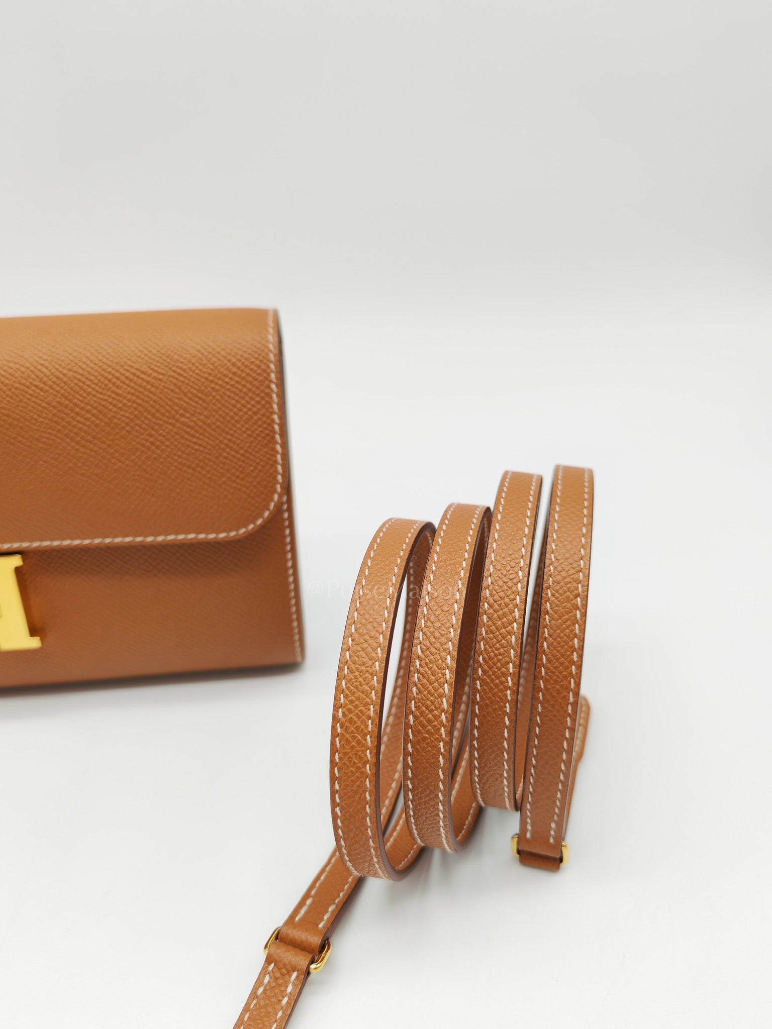 Constance To Go Epsom Leather in Gold Hardware Stamp U(2022) | Purse Maison Luxury Bags Shop