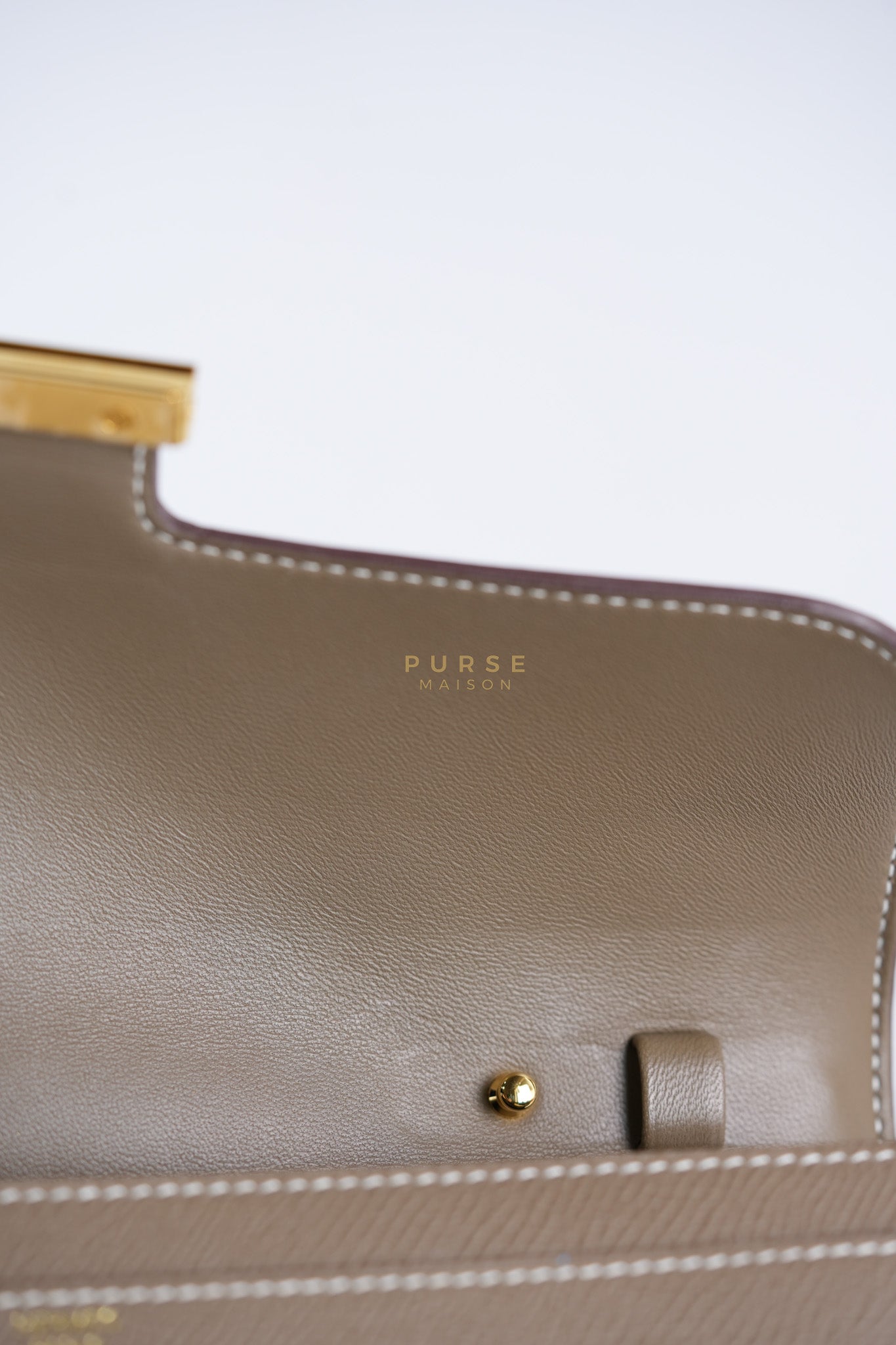 Constance To Go Etoupe Epsom Leather Gold Hardware Stamp B(2023) | Purse Maison Luxury Bags Shop