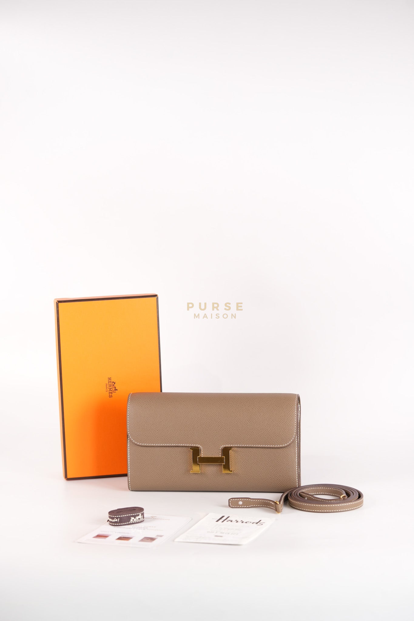 Constance To Go Etoupe Epsom Leather Gold Hardware Stamp B(2023) | Purse Maison Luxury Bags Shop