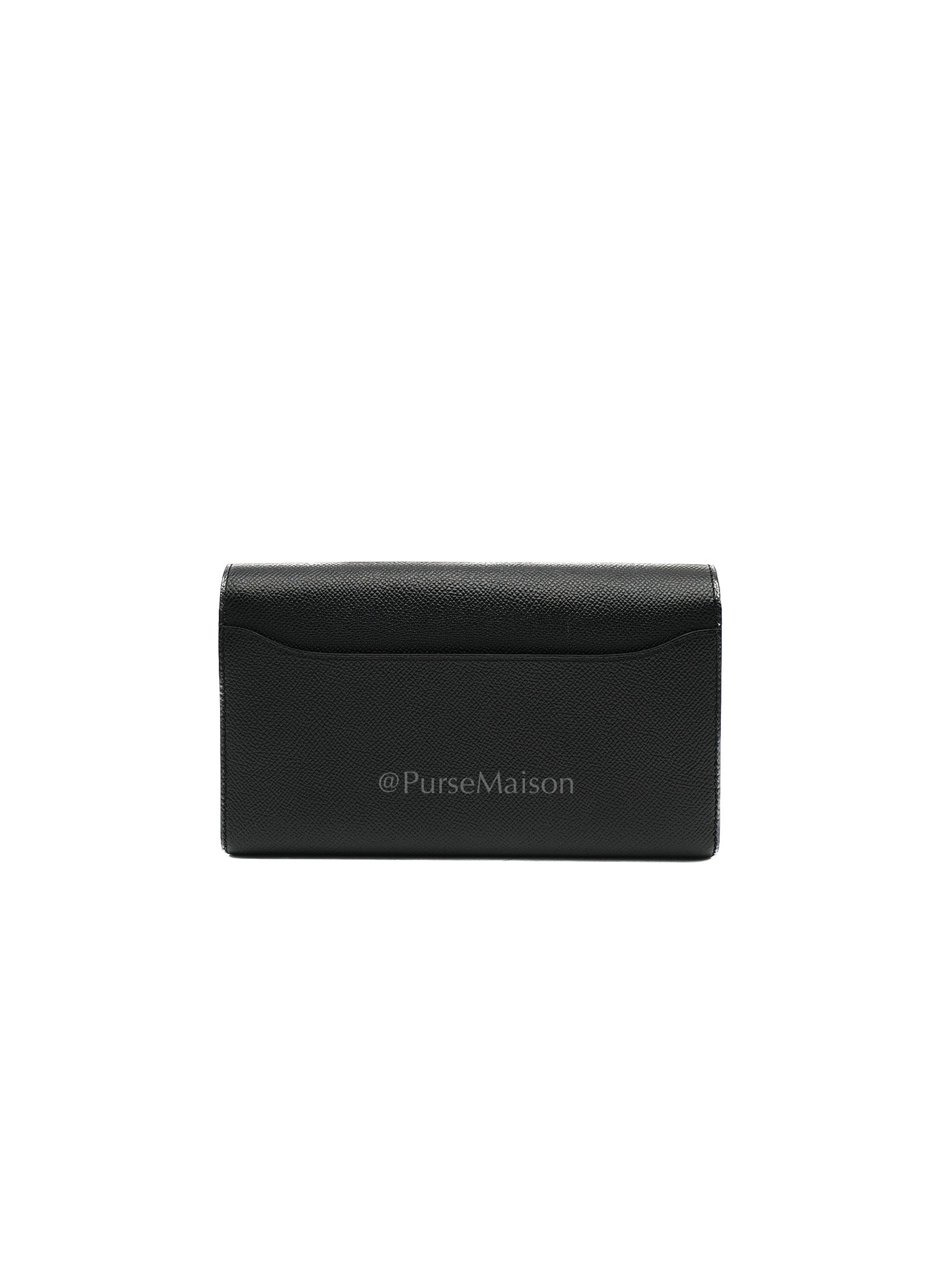 Constance To Go in Black Epsom Leather and Palladium Hardware Stamp A (2017) | Purse Maison Luxury Bags Shop