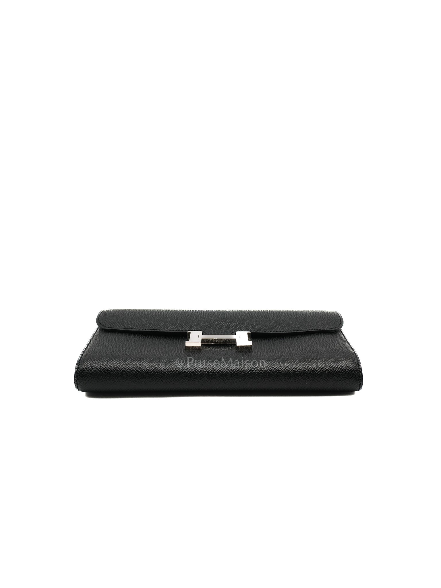 Constance To Go in Black Epsom Leather and Palladium Hardware Stamp A (2017) | Purse Maison Luxury Bags Shop