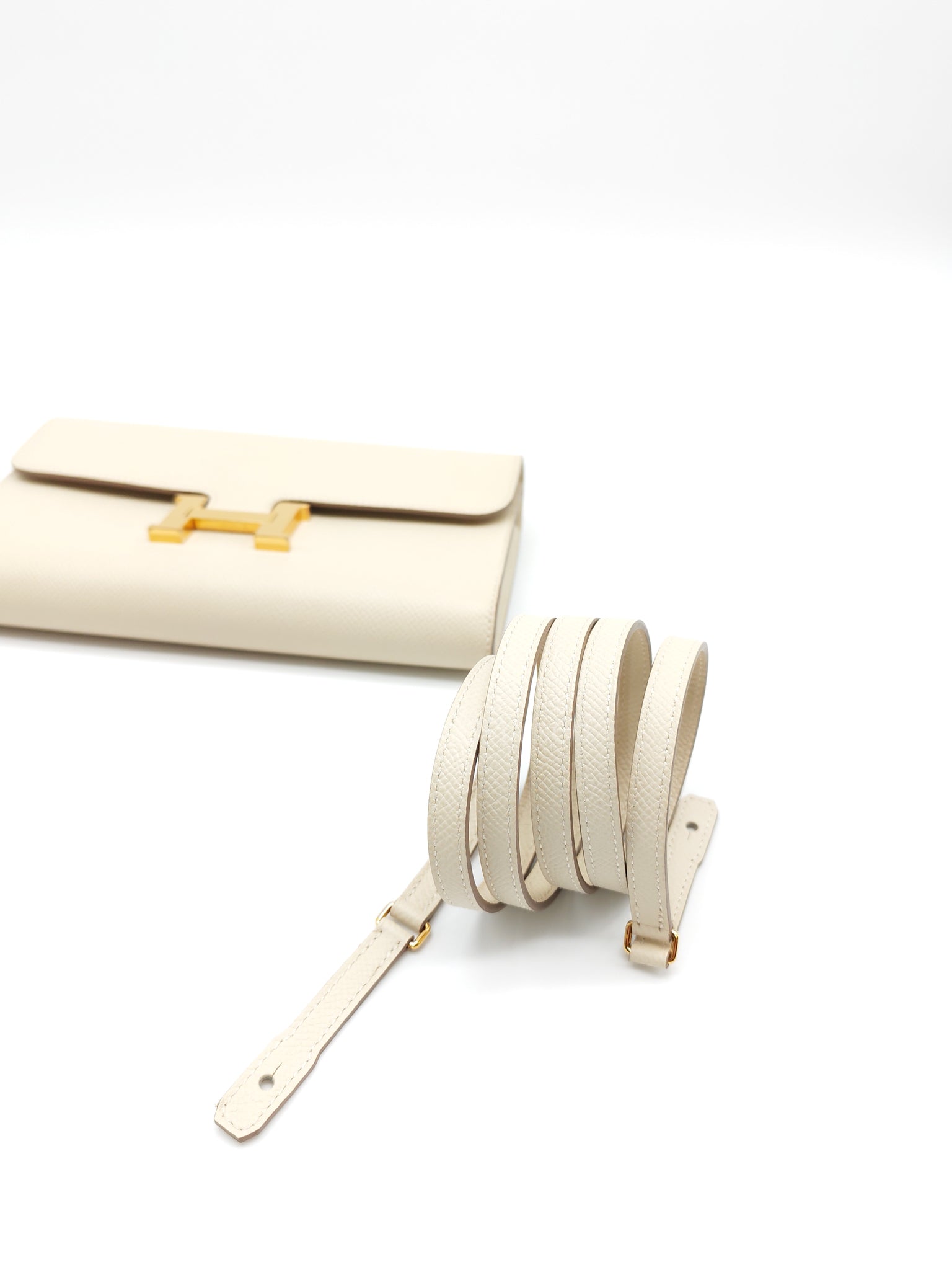 Constance To Go in Crai Epsom Leather and Gold Hardware Stamp U (2022) | Purse Maison Luxury Bags Shop