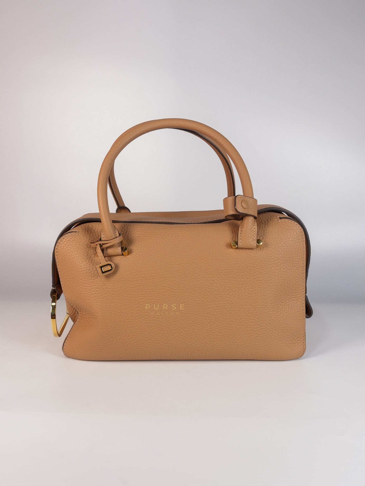 Cool Box Handbag Medium in Light Beige Leather | Purse Maison Luxury Bags Shop