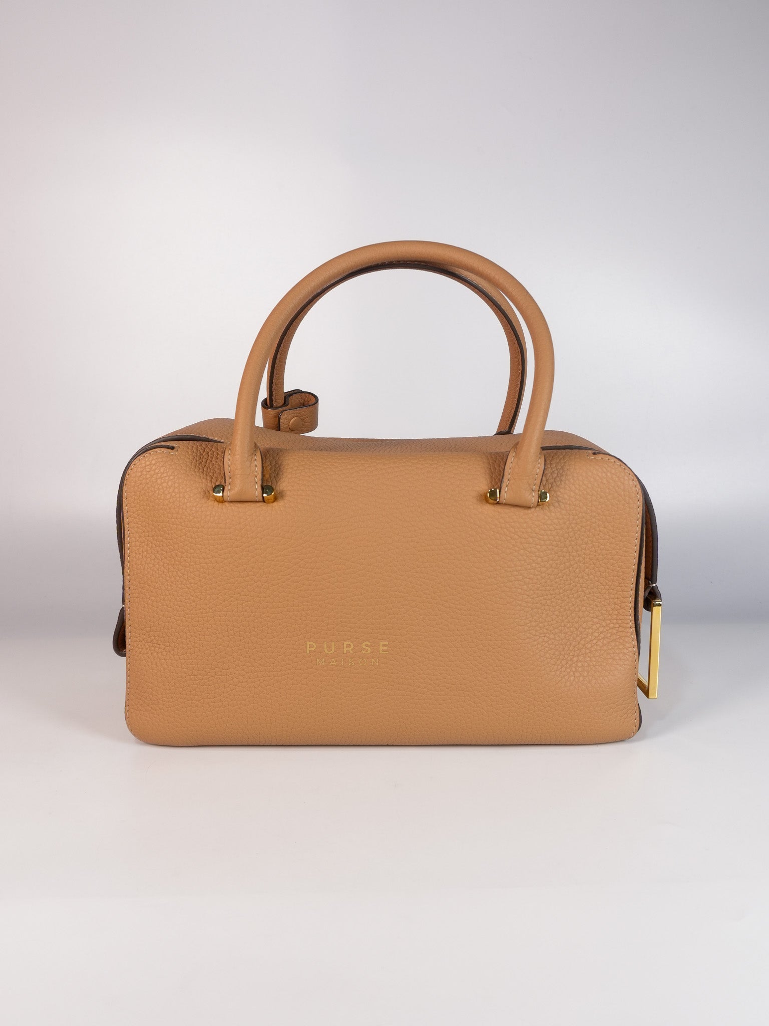 Cool Box Handbag Medium in Light Beige Leather | Purse Maison Luxury Bags Shop