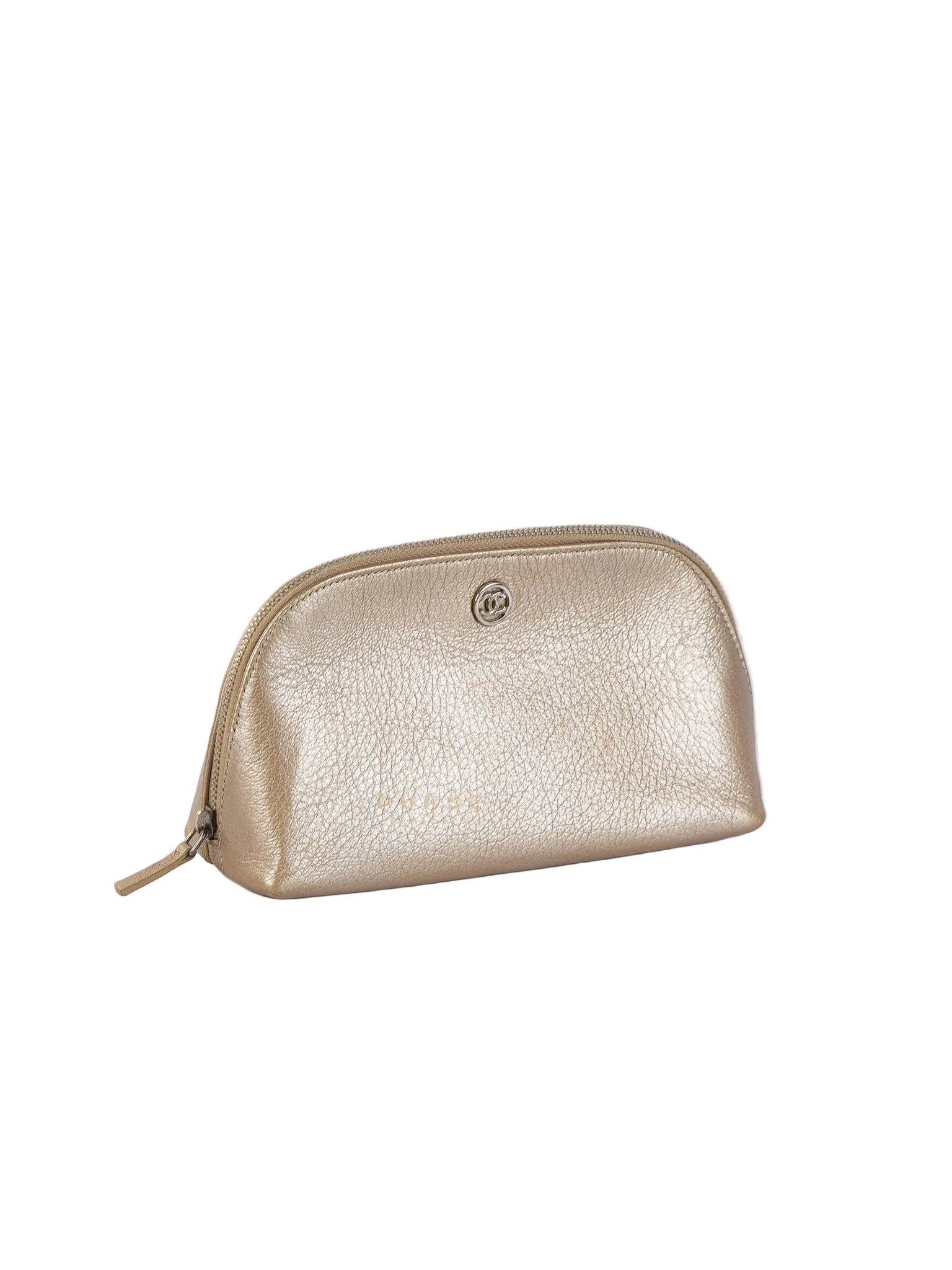 Cosmetic Case Metallic Goatskin Leather and Silver Hardware Series 11 | Purse Maison Luxury Bags Shop