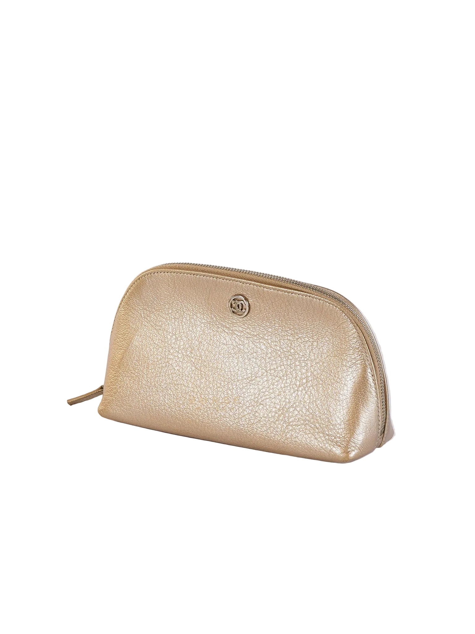 Cosmetic Case Metallic Goatskin Leather and Silver Hardware Series 11 | Purse Maison Luxury Bags Shop