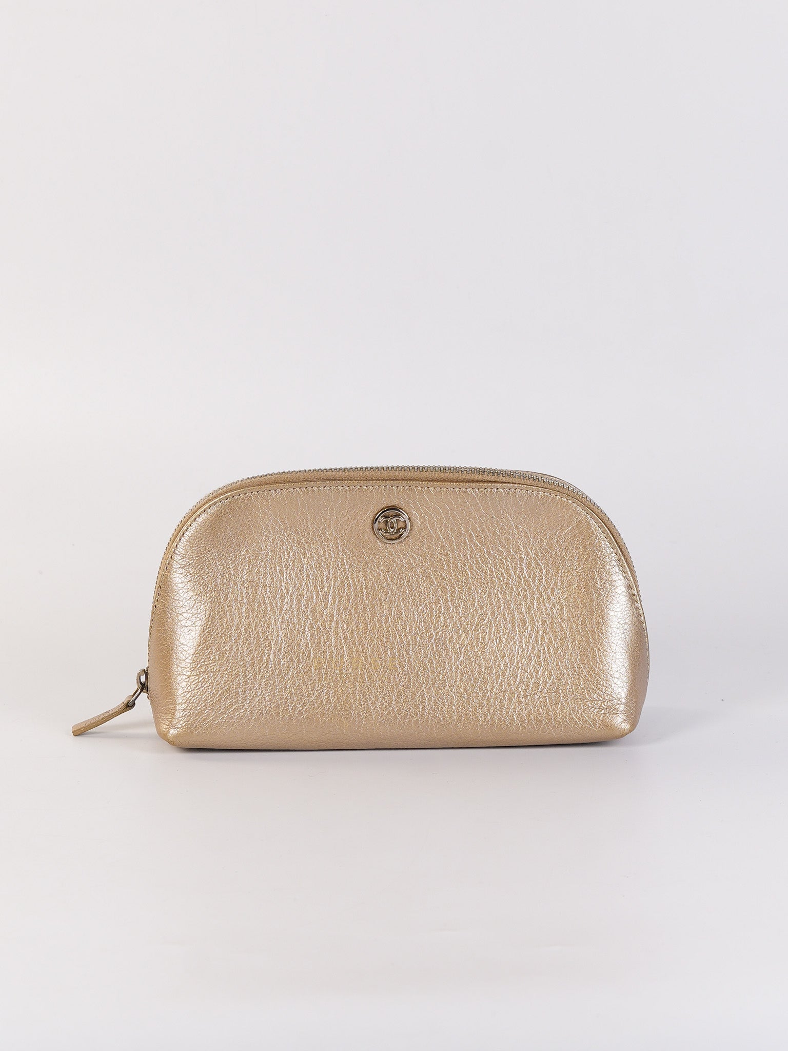 Cosmetic Case Metallic Goatskin Leather and Silver Hardware Series 11 | Purse Maison Luxury Bags Shop
