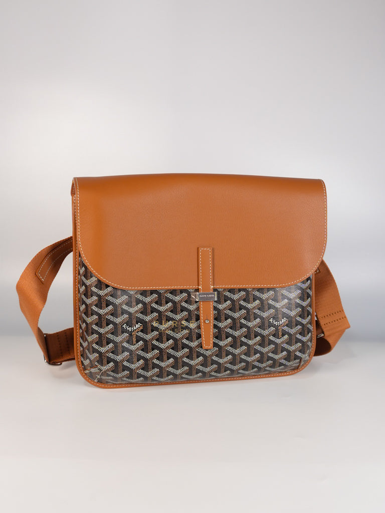 Coursier Messenger Bag in Tan | Purse Maison Luxury Bags Shop