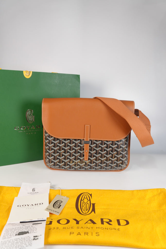 Coursier Messenger Bag in Tan | Purse Maison Luxury Bags Shop