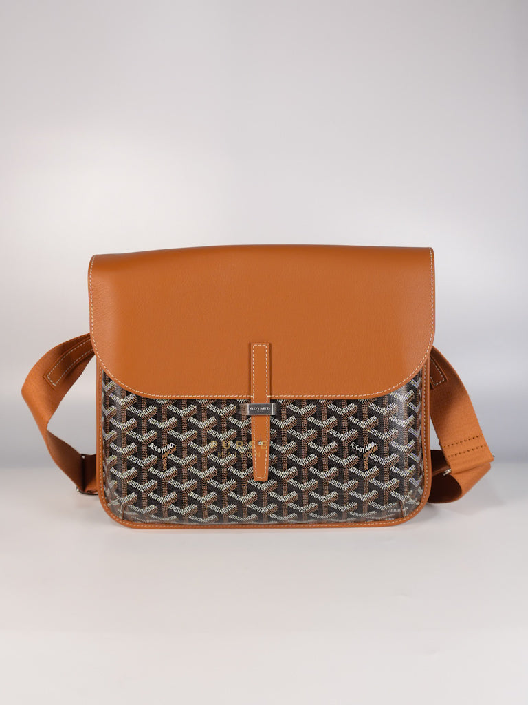 Coursier Messenger Bag in Tan | Purse Maison Luxury Bags Shop