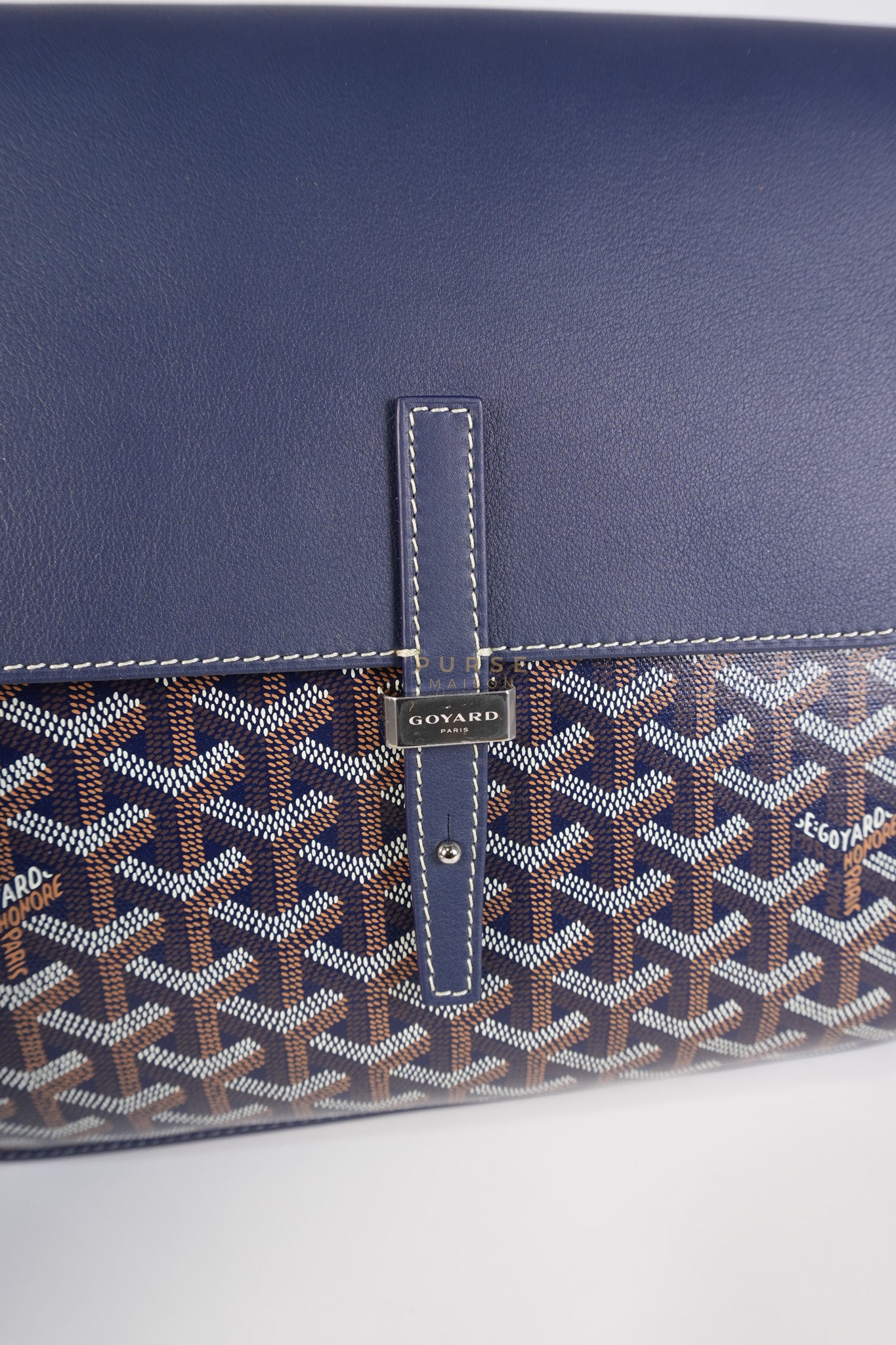Coursier PM in Navy Blue | Purse Maison Luxury Bags Shop