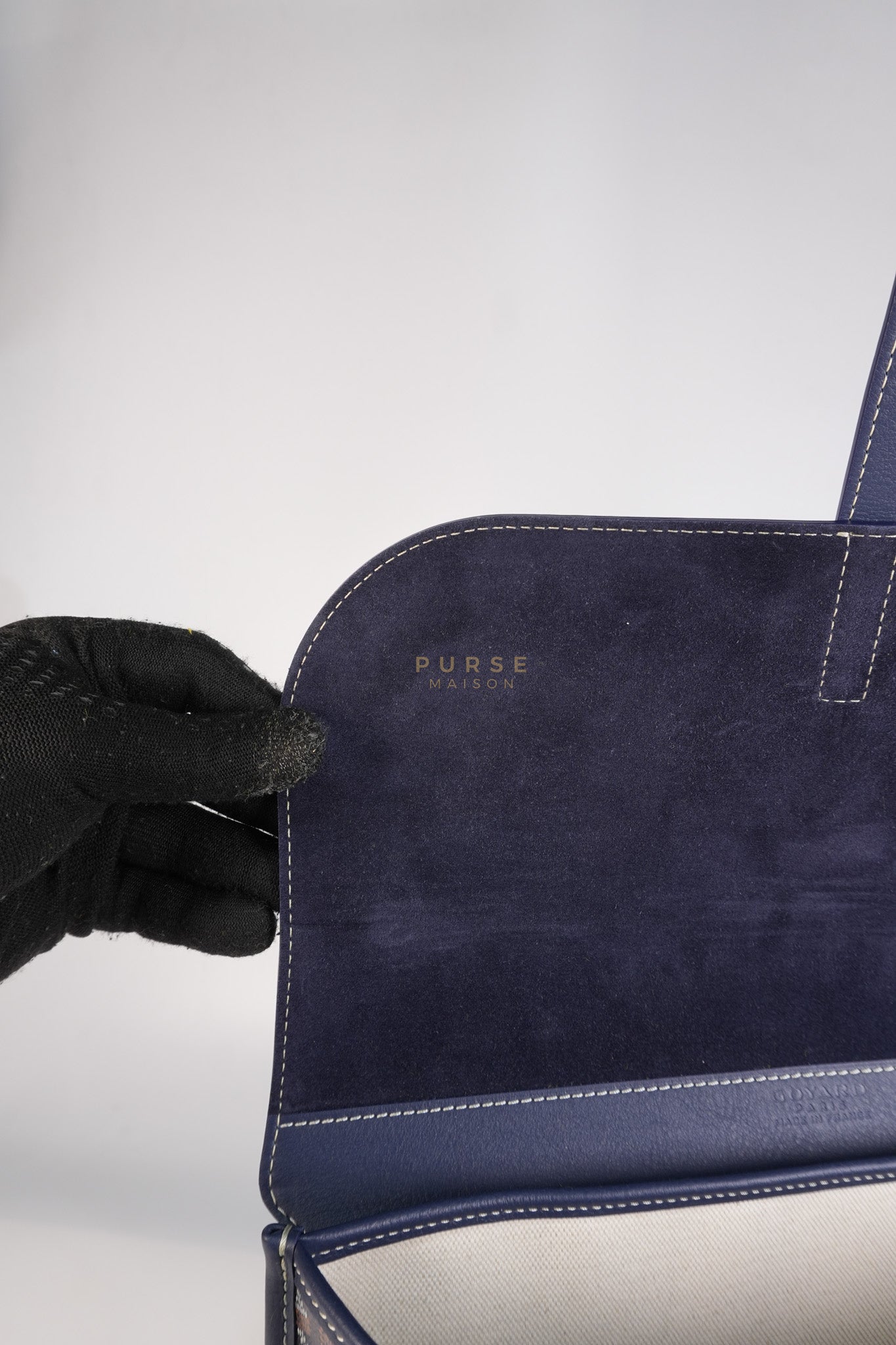 Coursier PM in Navy Blue | Purse Maison Luxury Bags Shop