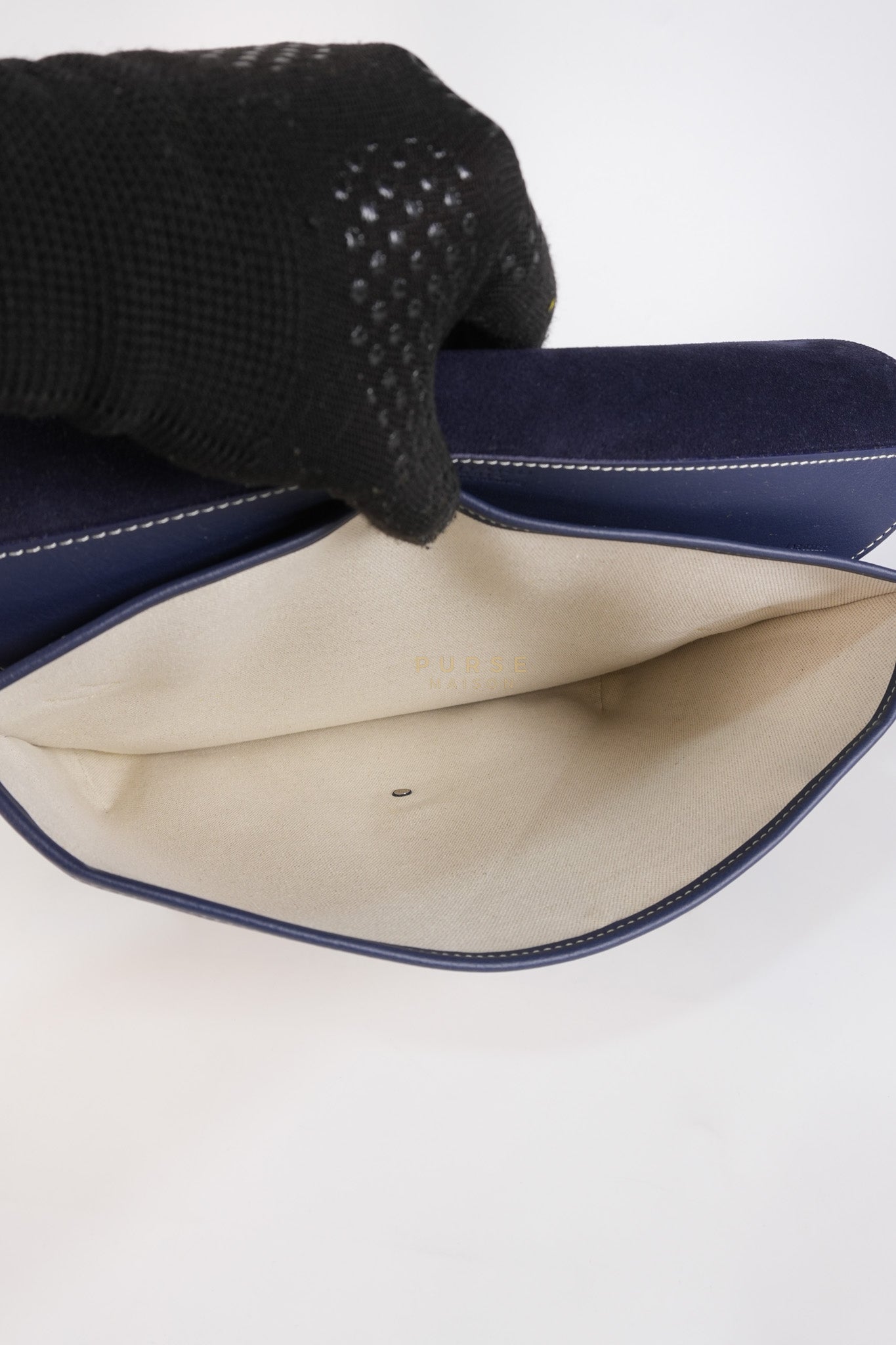 Coursier PM in Navy Blue | Purse Maison Luxury Bags Shop